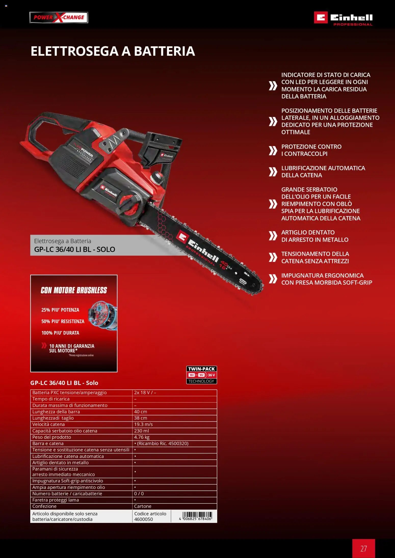 Einhell volantino Giardinaggio (2026-03-02 - 2026-09-30)
