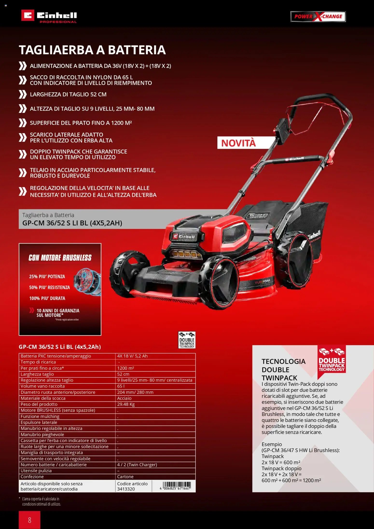 Einhell volantino Giardinaggio (2026-03-02 - 2026-09-30)