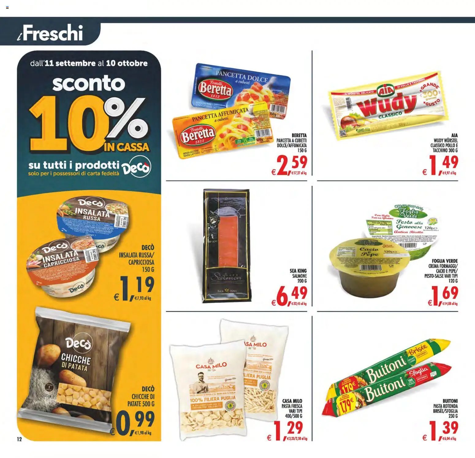 Decò volantino Maxistore, Supermercati Lipari
