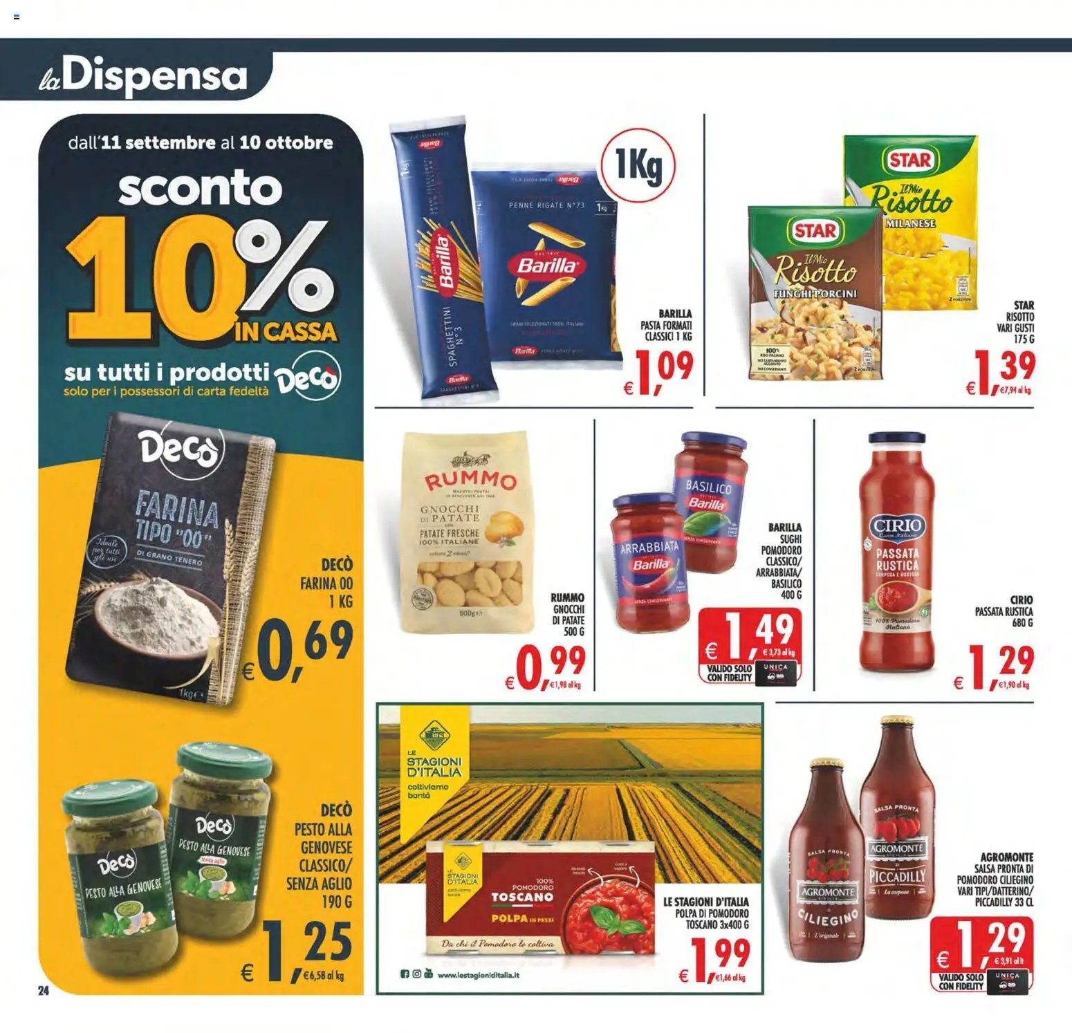 Decò volantino Maxistore, Supermercati Lipari