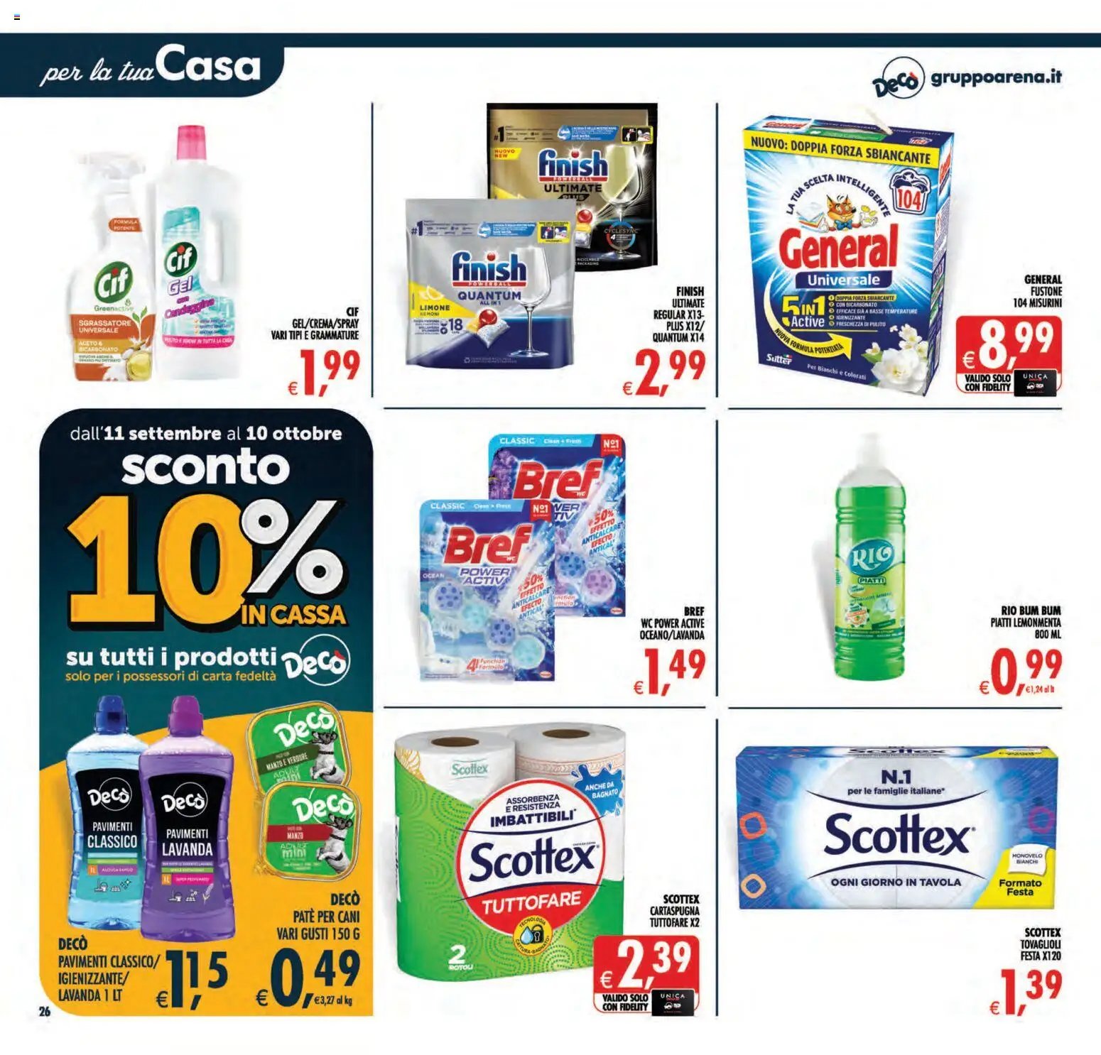 Decò volantino Maxistore, Supermercati Lipari