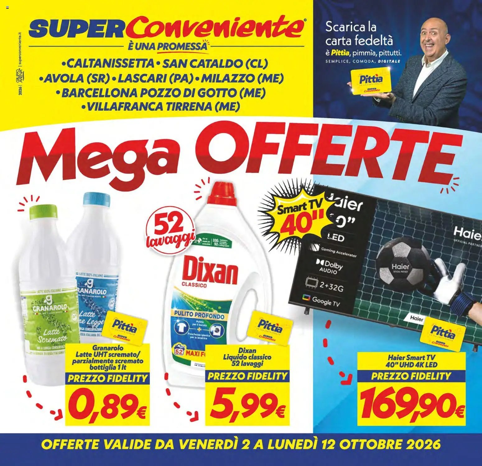 SuperConveniente volantino Caltanissetta, San Cataldo, Avola, Lascari, Milazzo, Barcellona