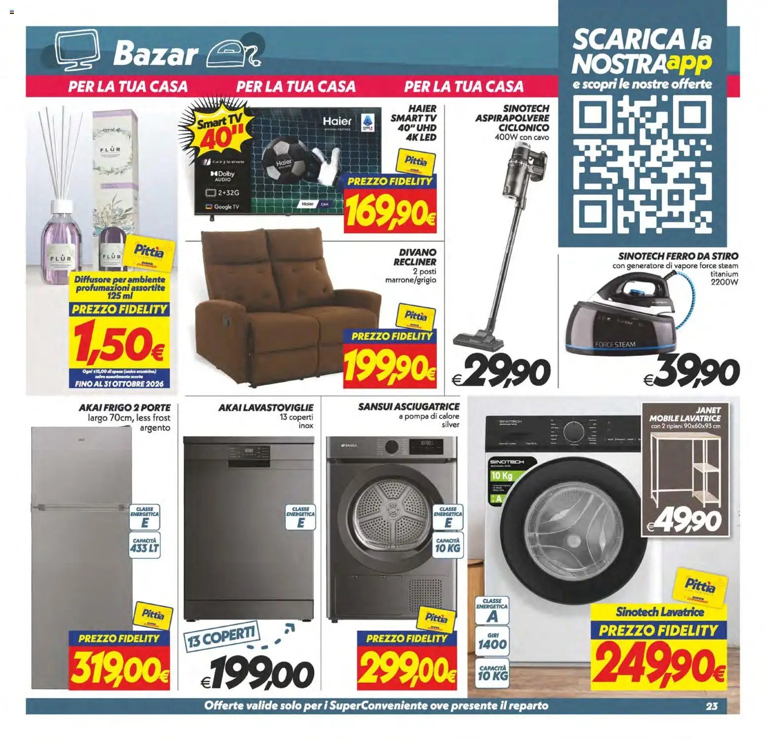 SuperConveniente volantino Caltanissetta, San Cataldo, Avola, Lascari, Milazzo, Barcellona