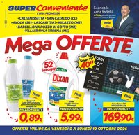 SuperConveniente volantino Caltanissetta, San Cataldo, Avola, Lascari, Milazzo, Barcellona