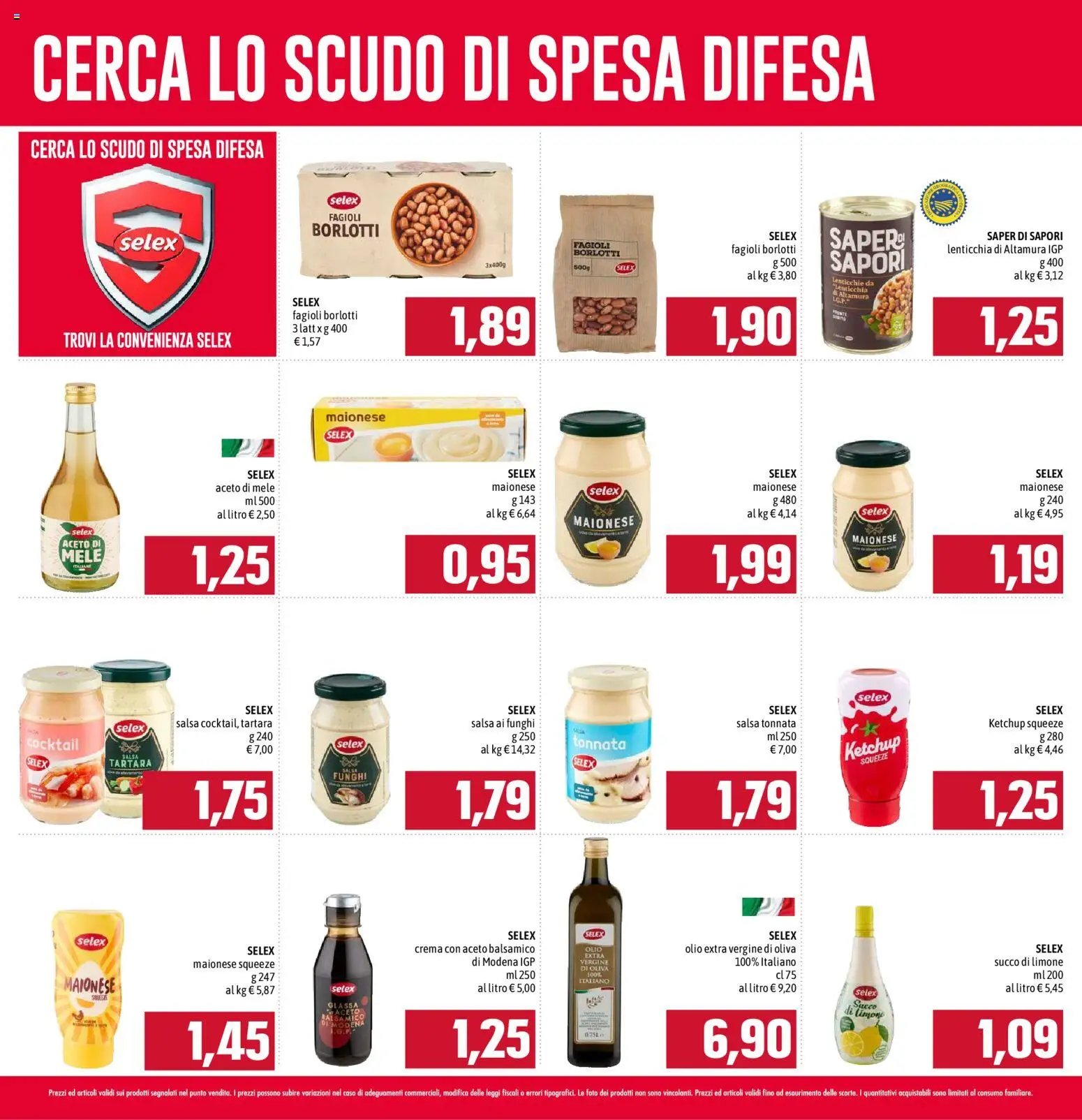 Emisfero volantino Spesa Difesa