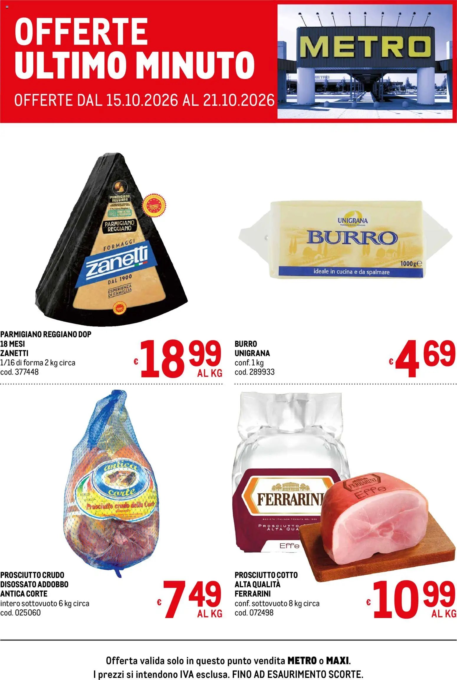 Metro volantino Offerte ultimo minuto