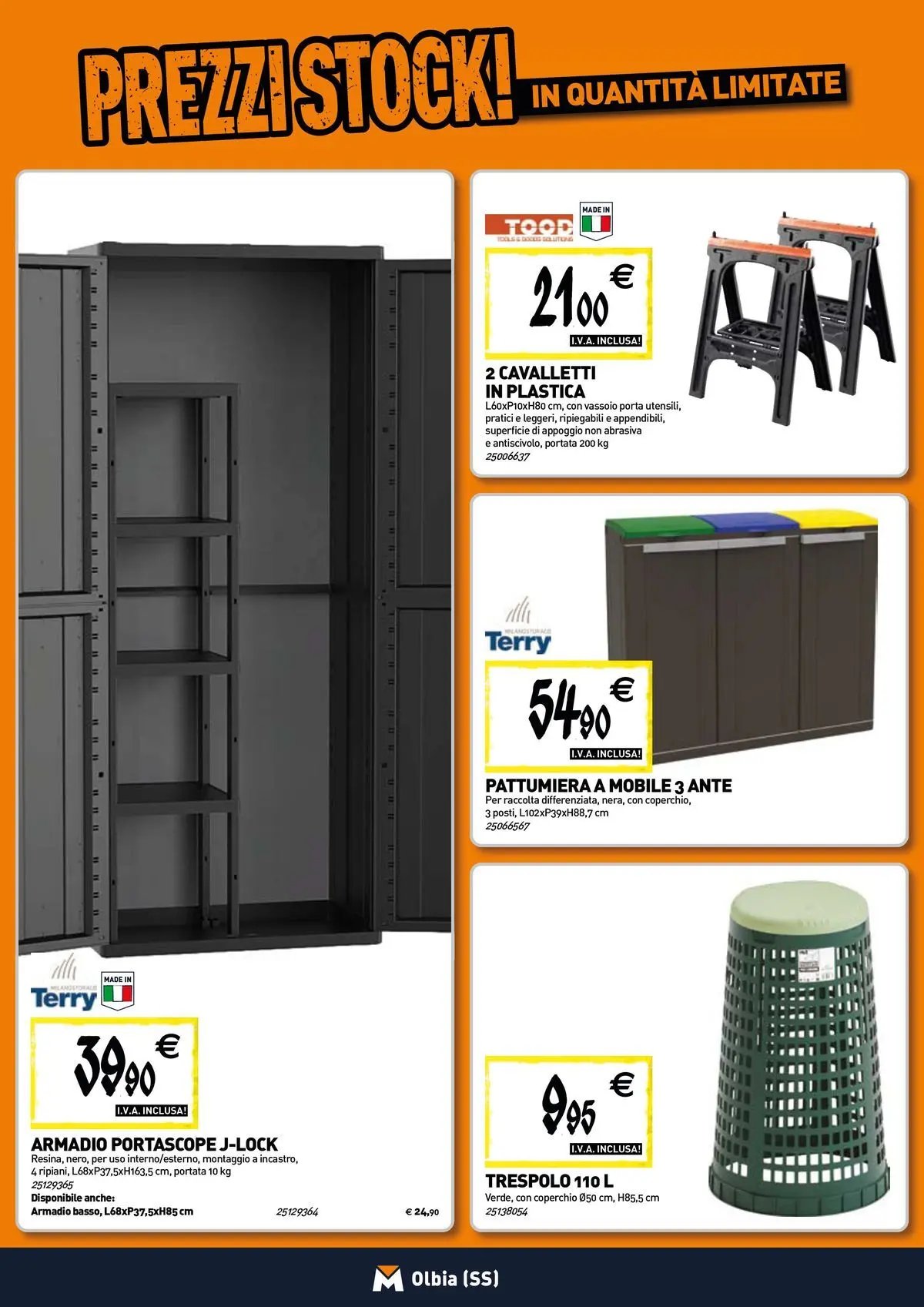 TECNOMAT - Straordinari prezzi stock!