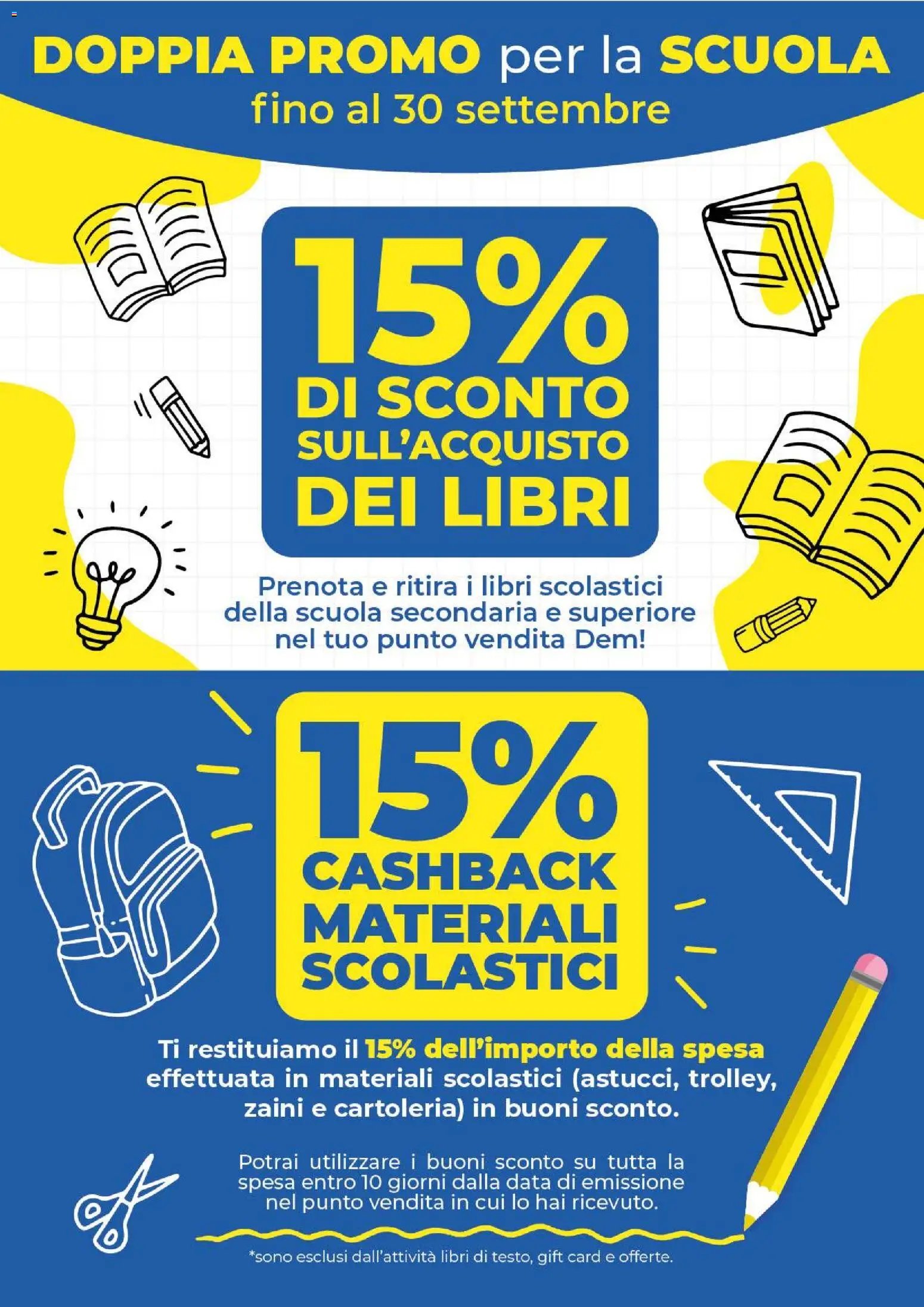 DEM volantino Scuola