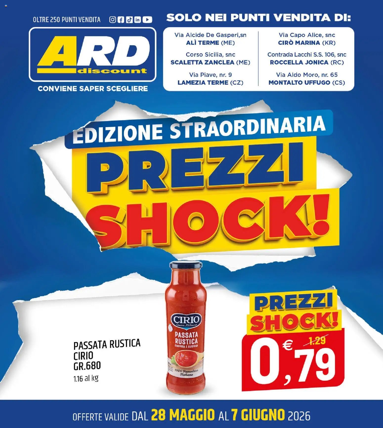 ARD Discount volantino Prezzi Shock
