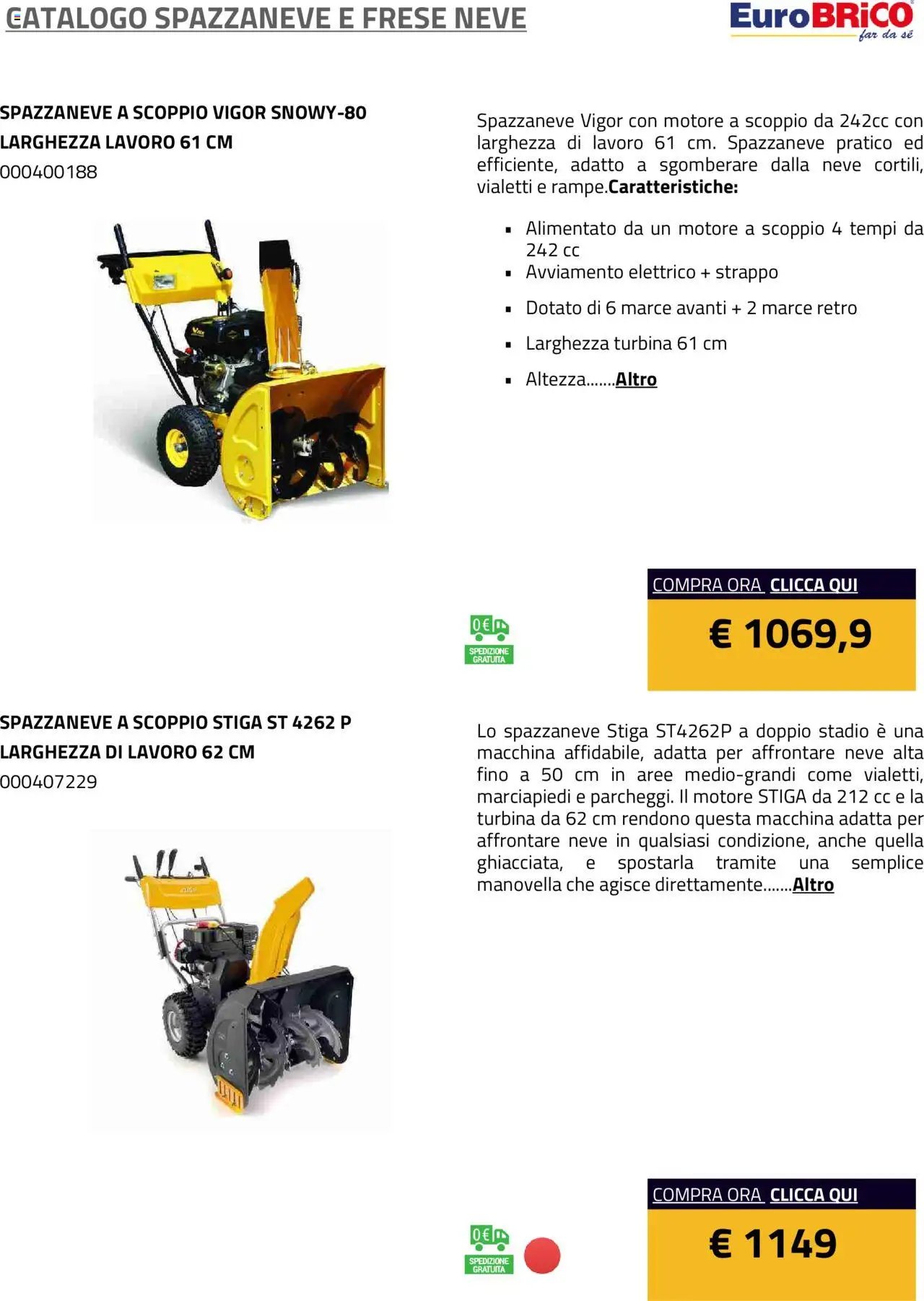 Eurobrico Spazzaneve e Frese neve catalogo