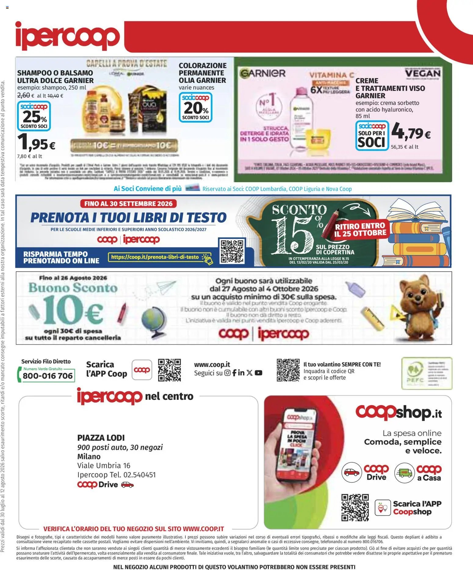 Ipercoop volantino Milano