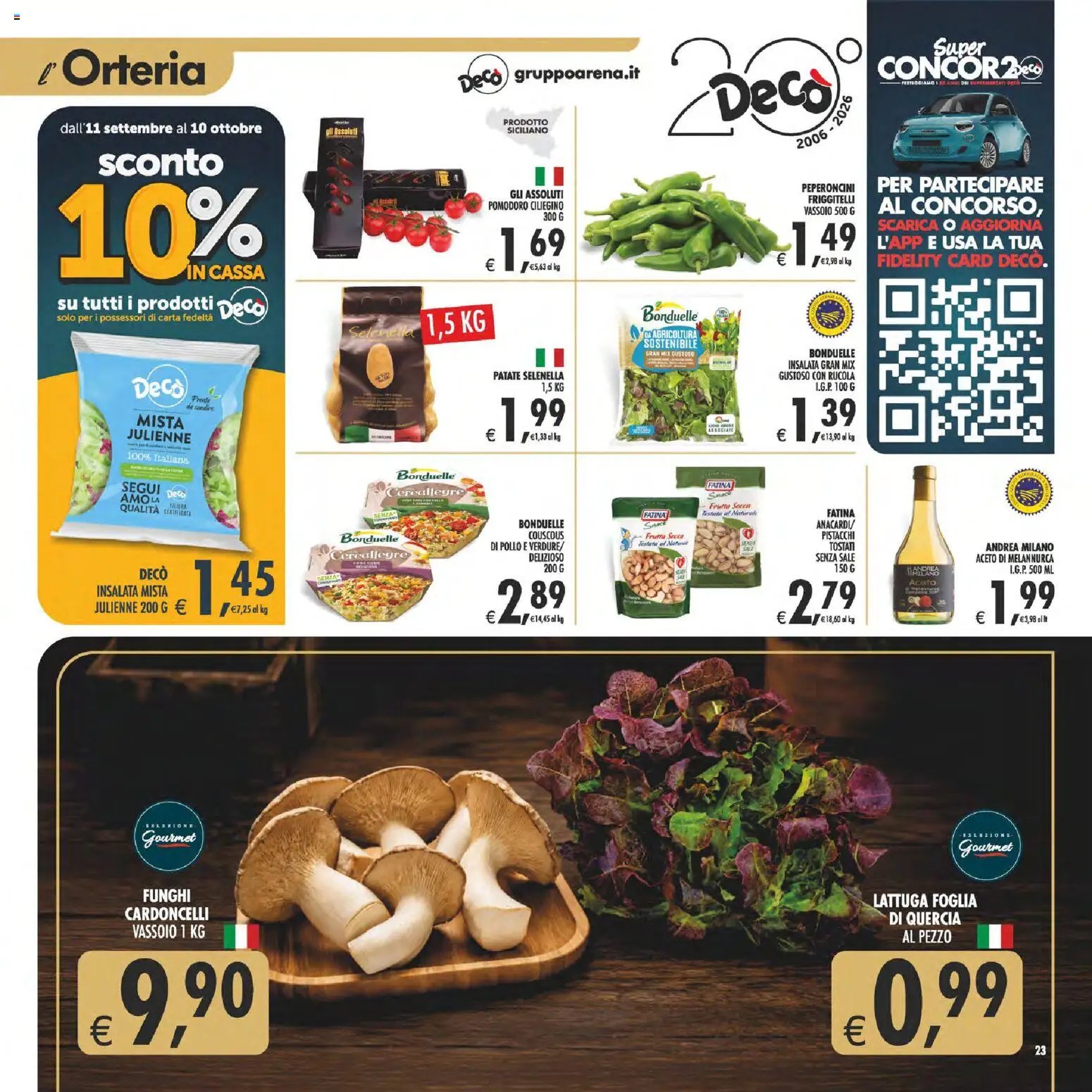 Decò volantino Gourmet Sicilia