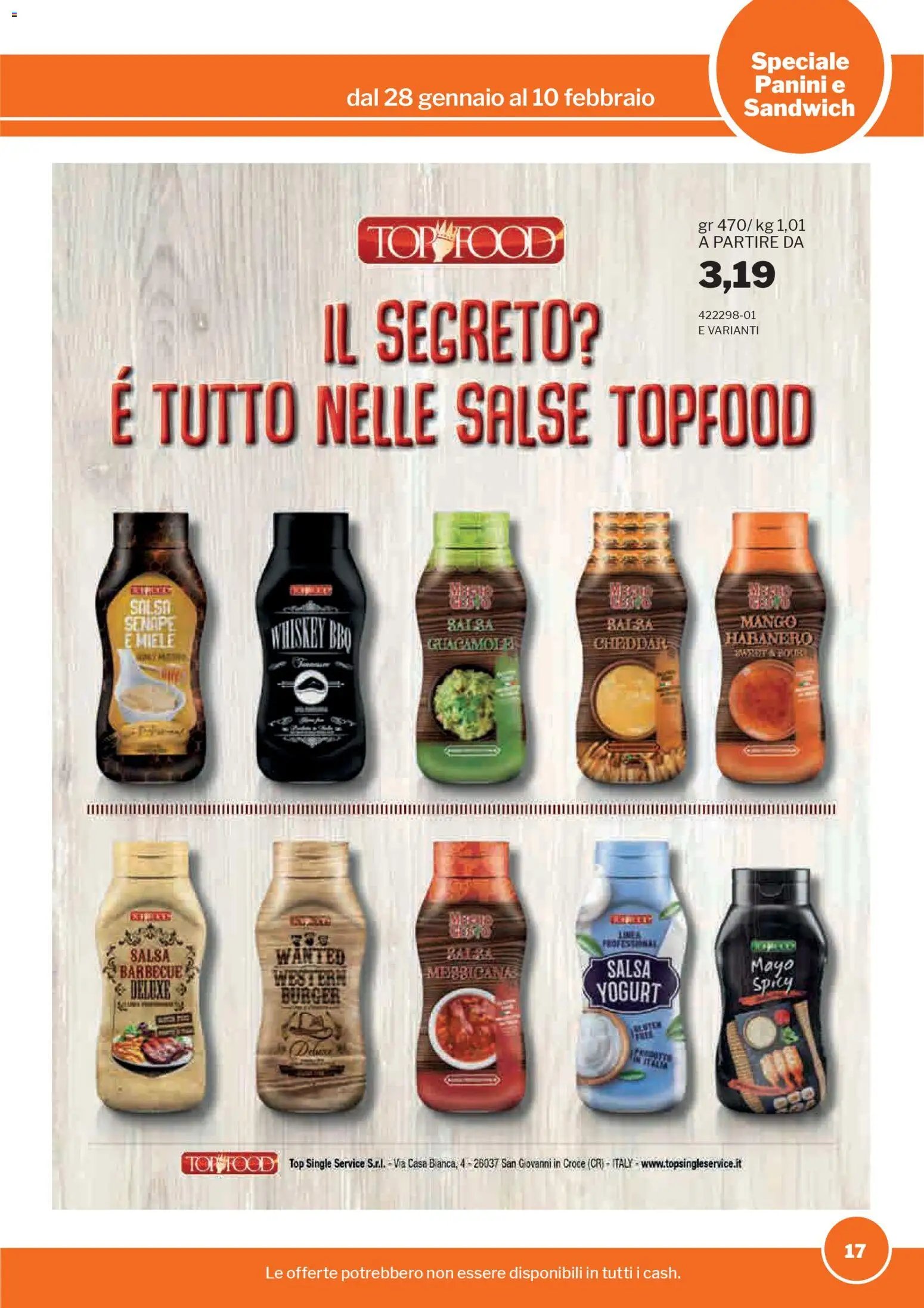 Sogegross Panini e Sandwich catalogo (2026-01-28 - 2026-02-10)