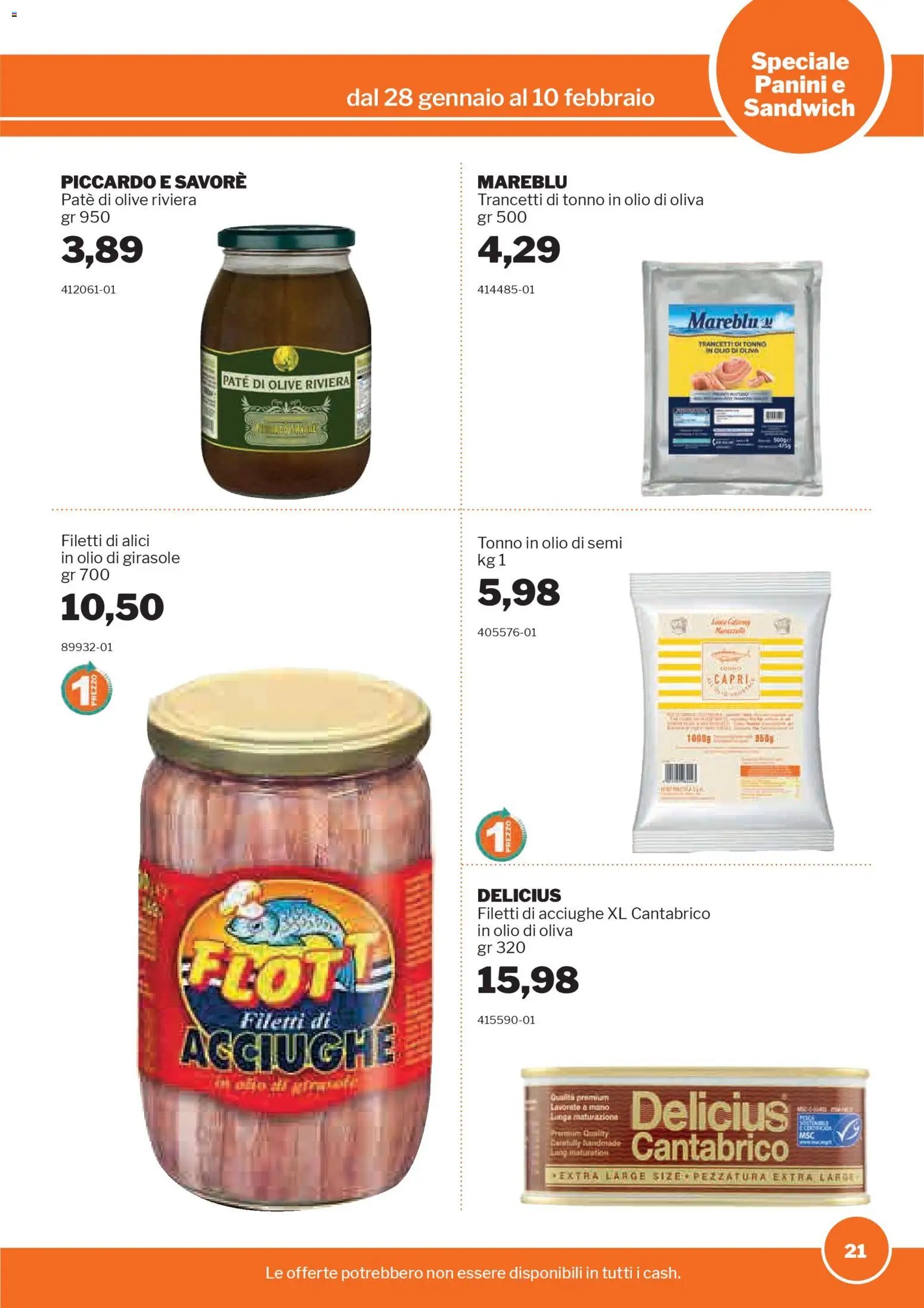 Sogegross Panini e Sandwich catalogo (2026-01-28 - 2026-02-10)