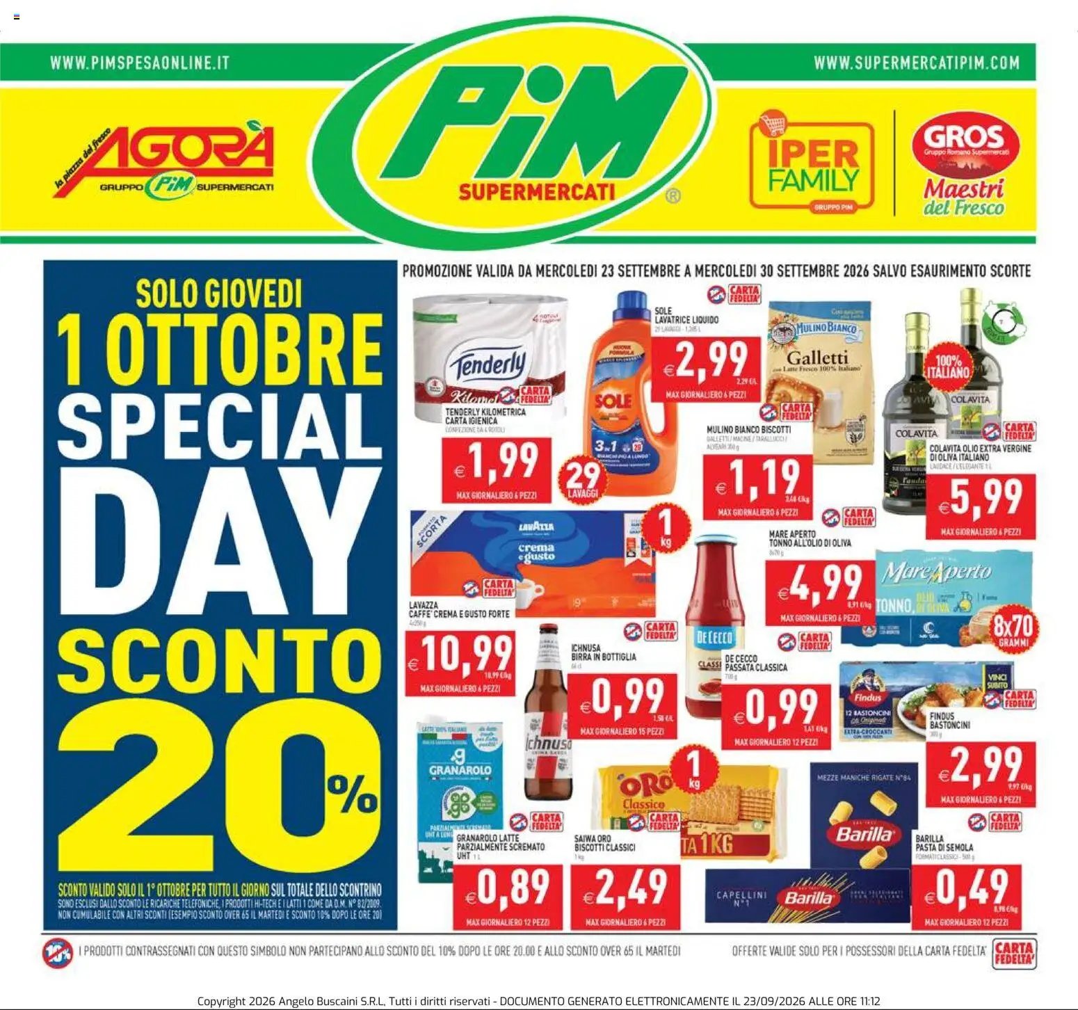 PIM Supermercati volantino