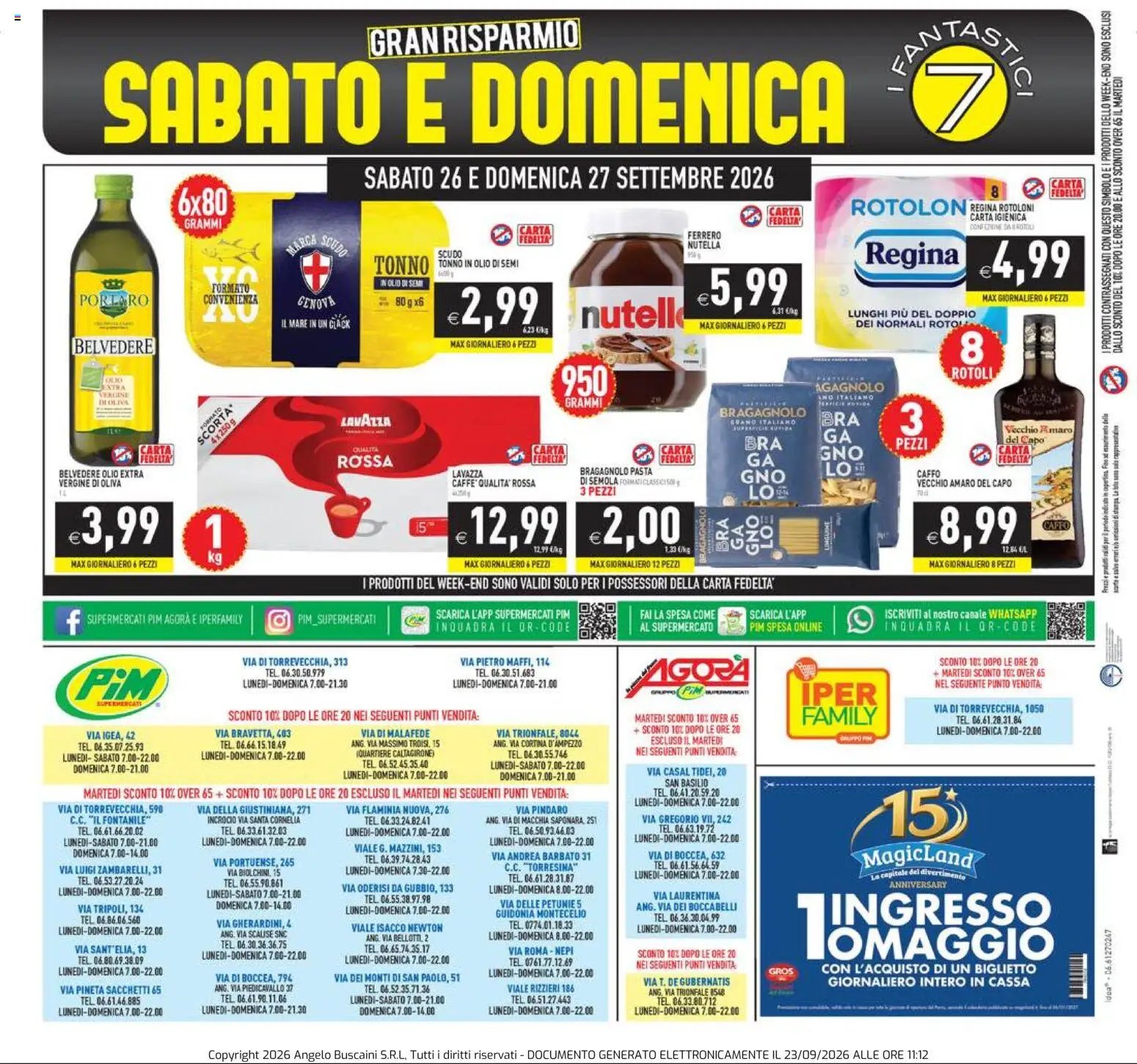 PIM Supermercati volantino