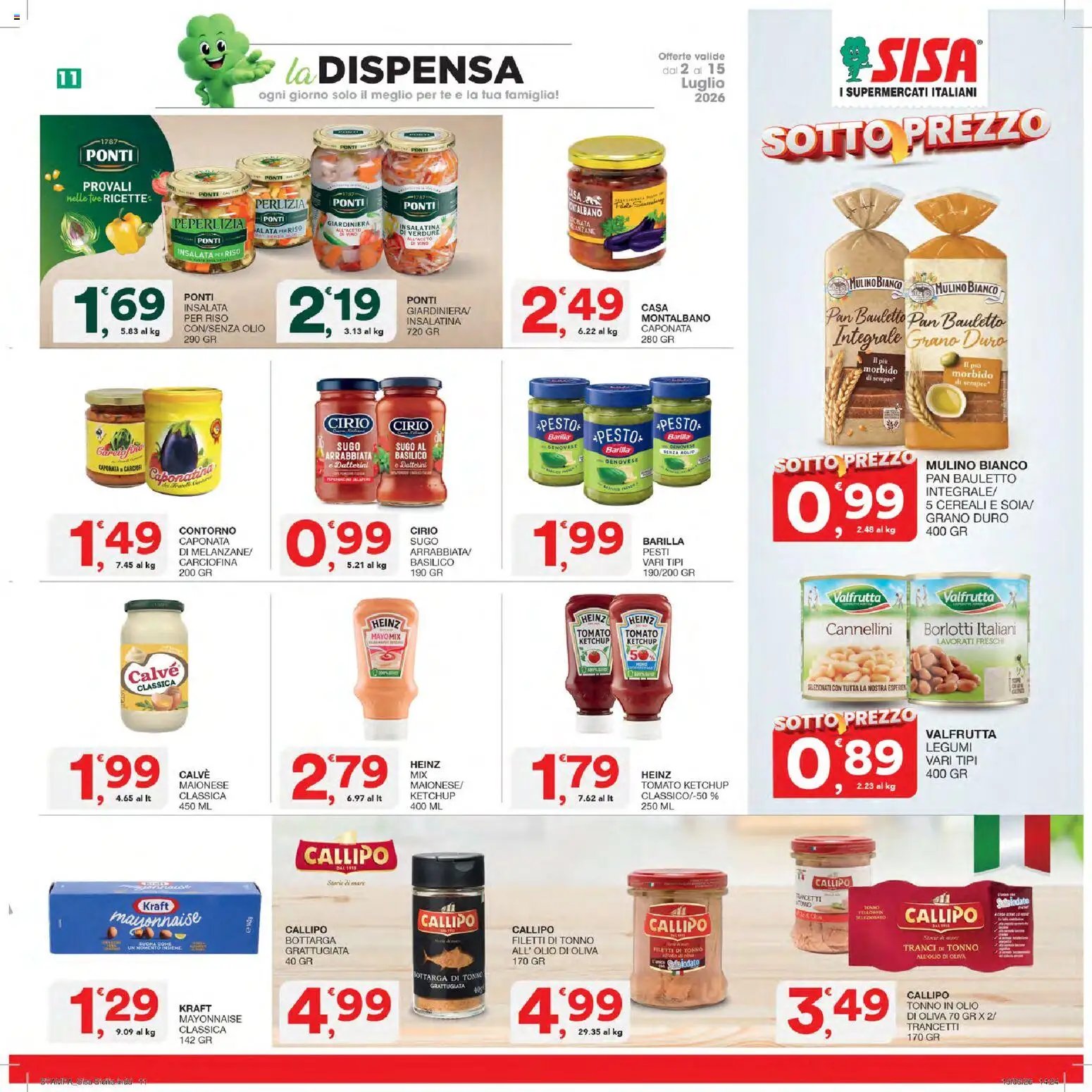 SISA volantino