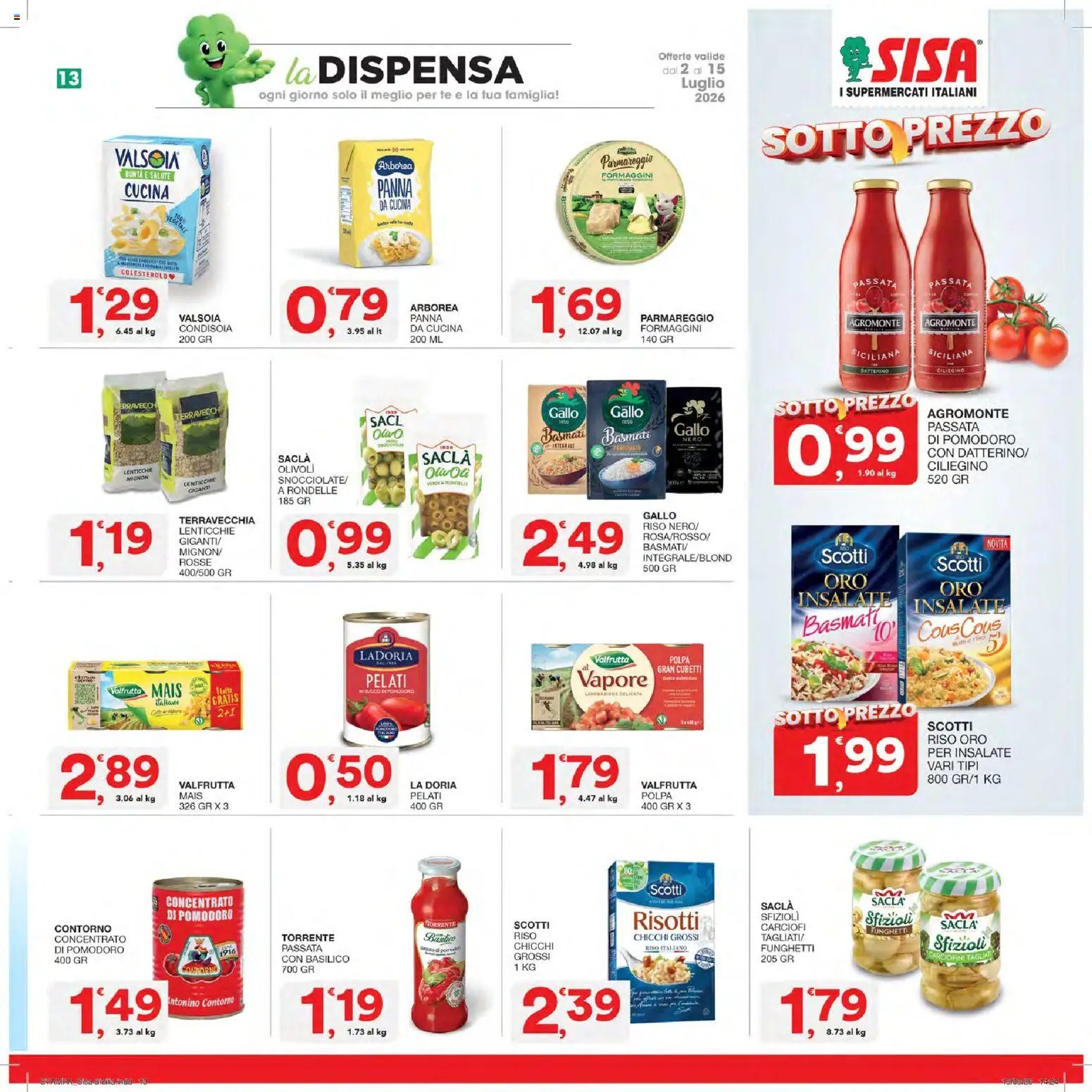 SISA volantino