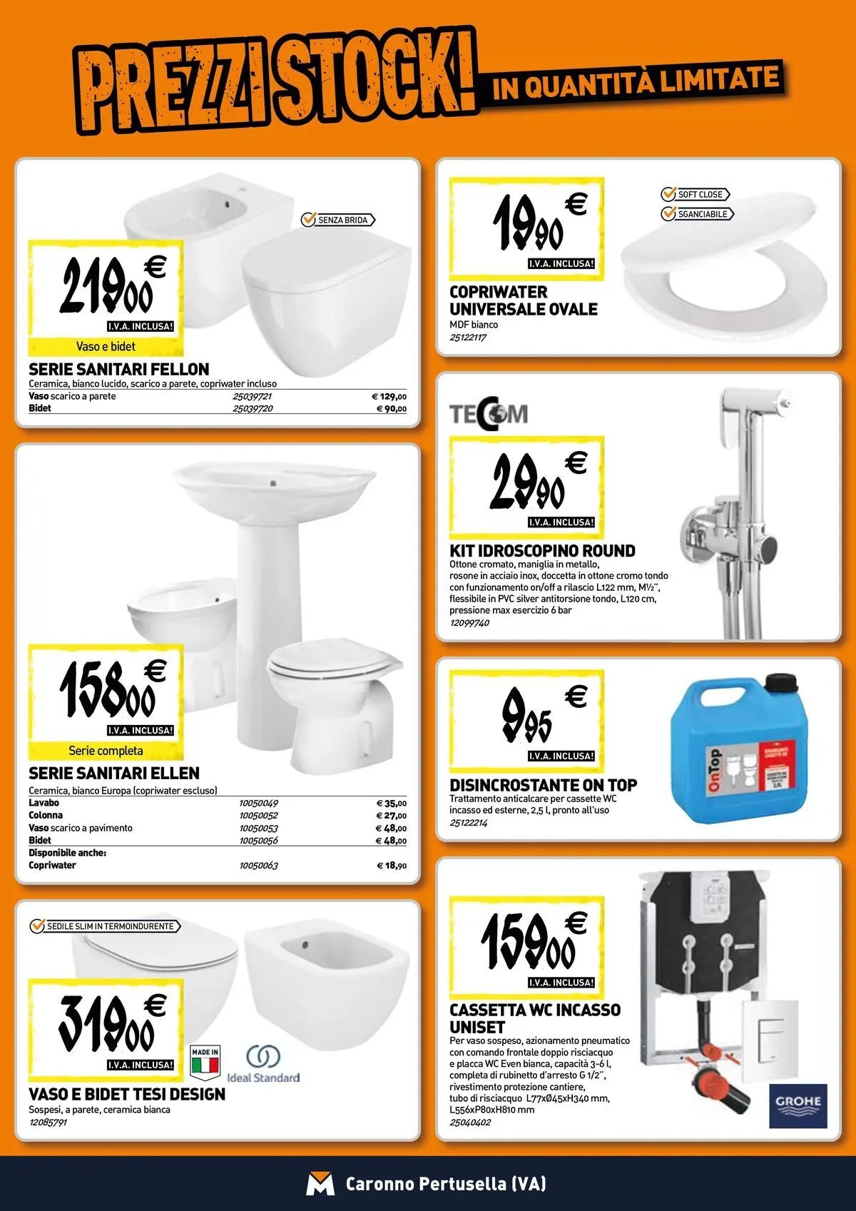 TECNOMAT - Straordinari prezzi stock!