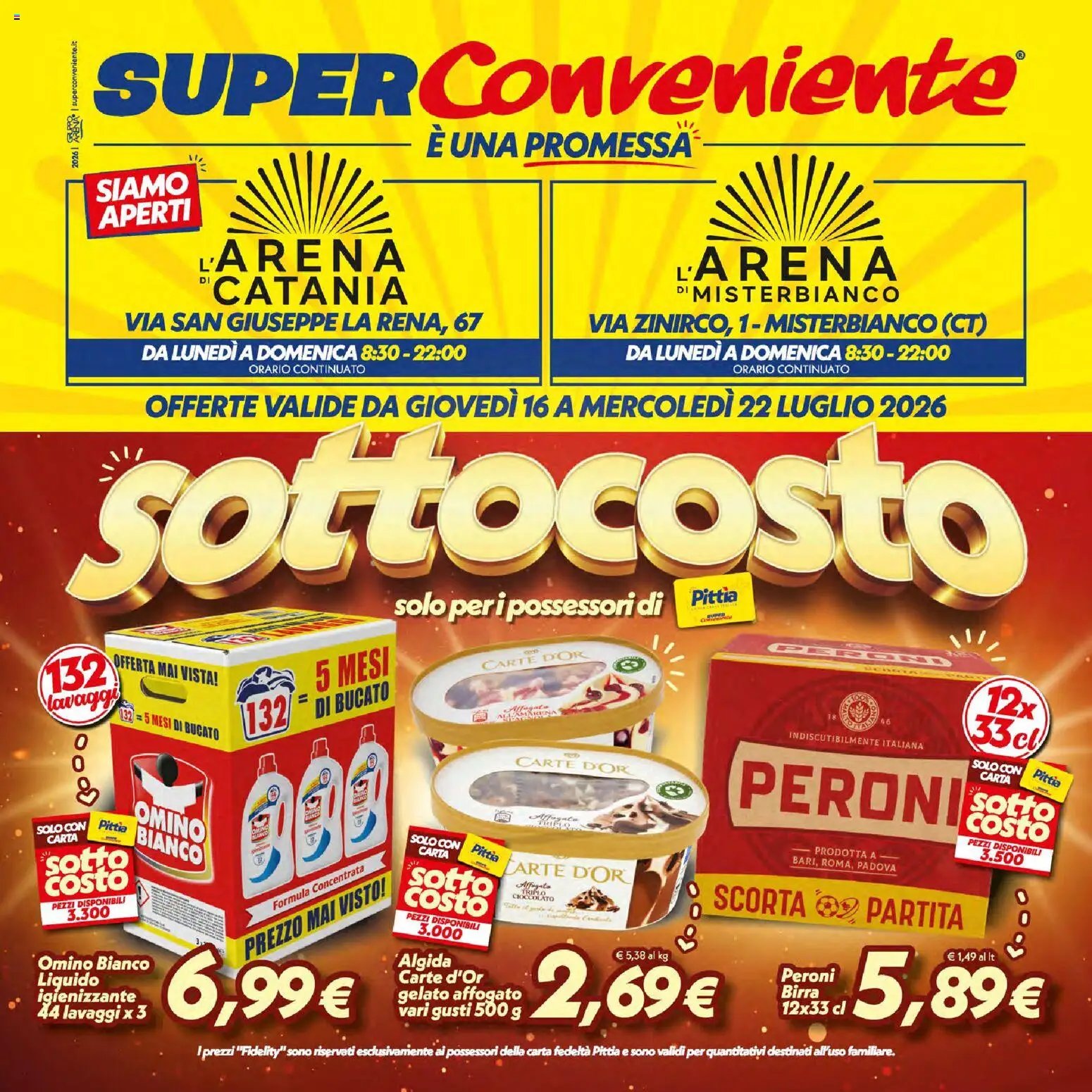 SuperConveniente volantino Catania, Misterbianco