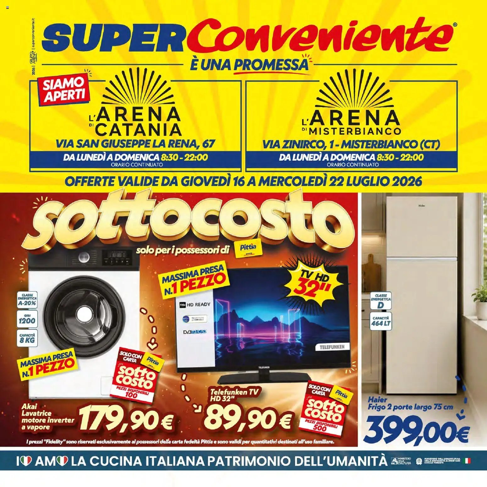 SuperConveniente volantino Catania, Misterbianco