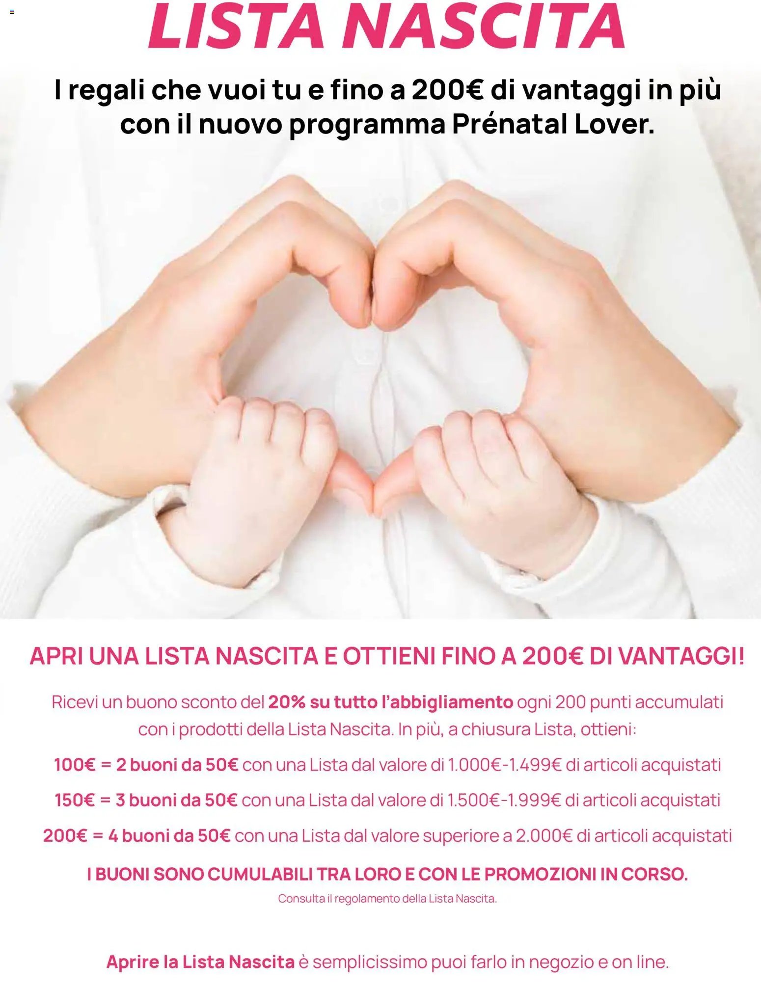 Prenatal volantino