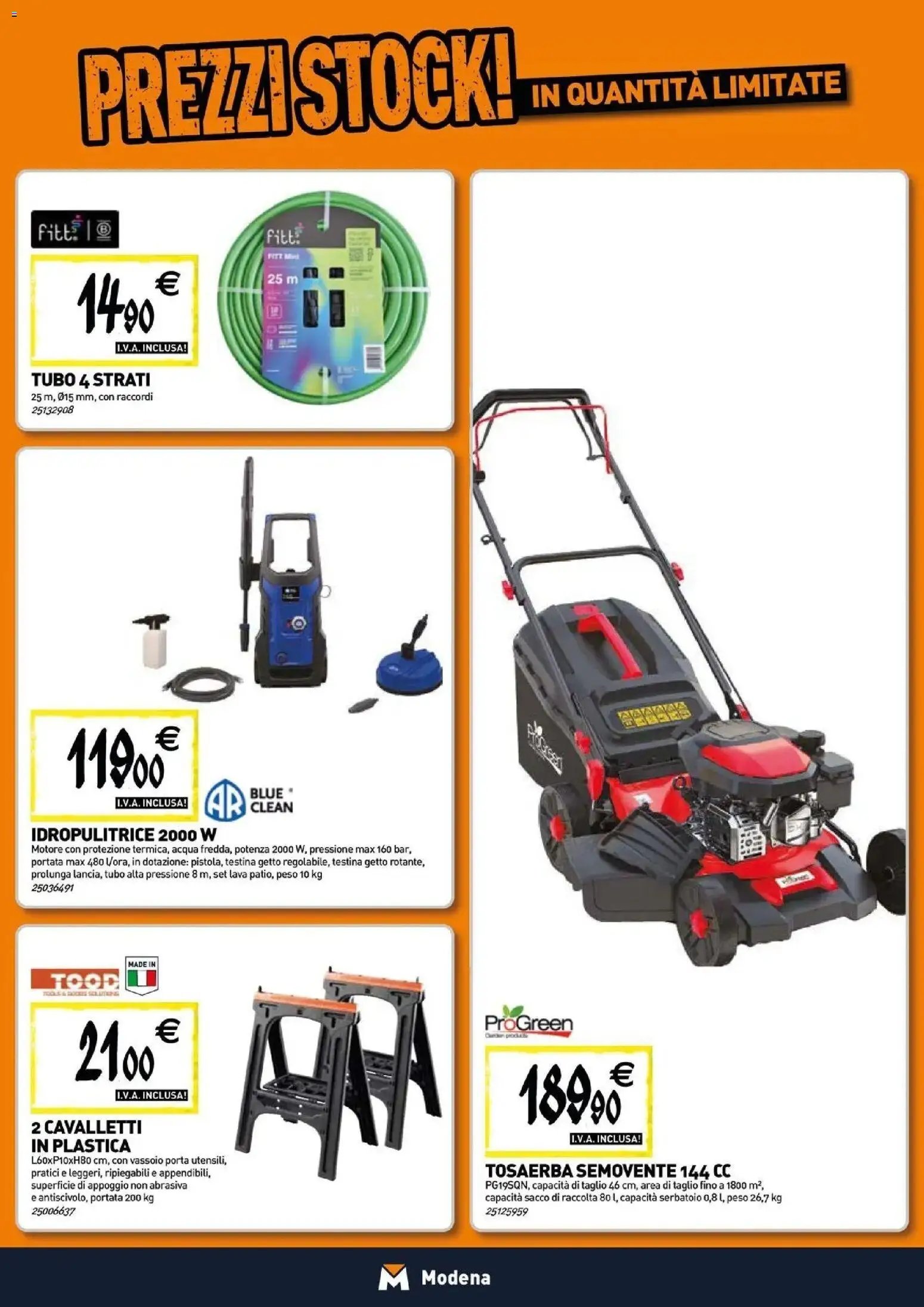 TECNOMAT - Straordinari prezzi stock!