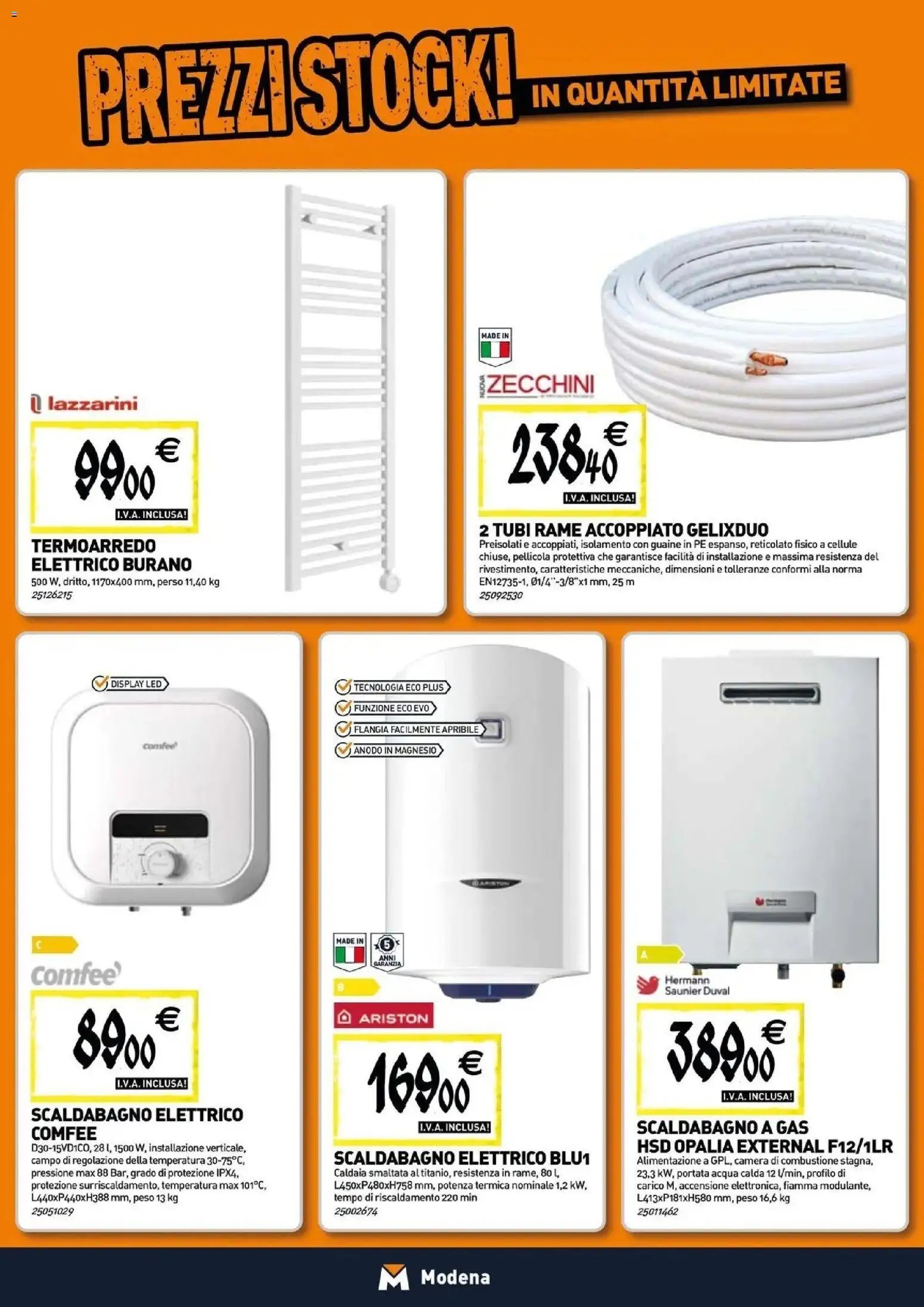 TECNOMAT - Straordinari prezzi stock!