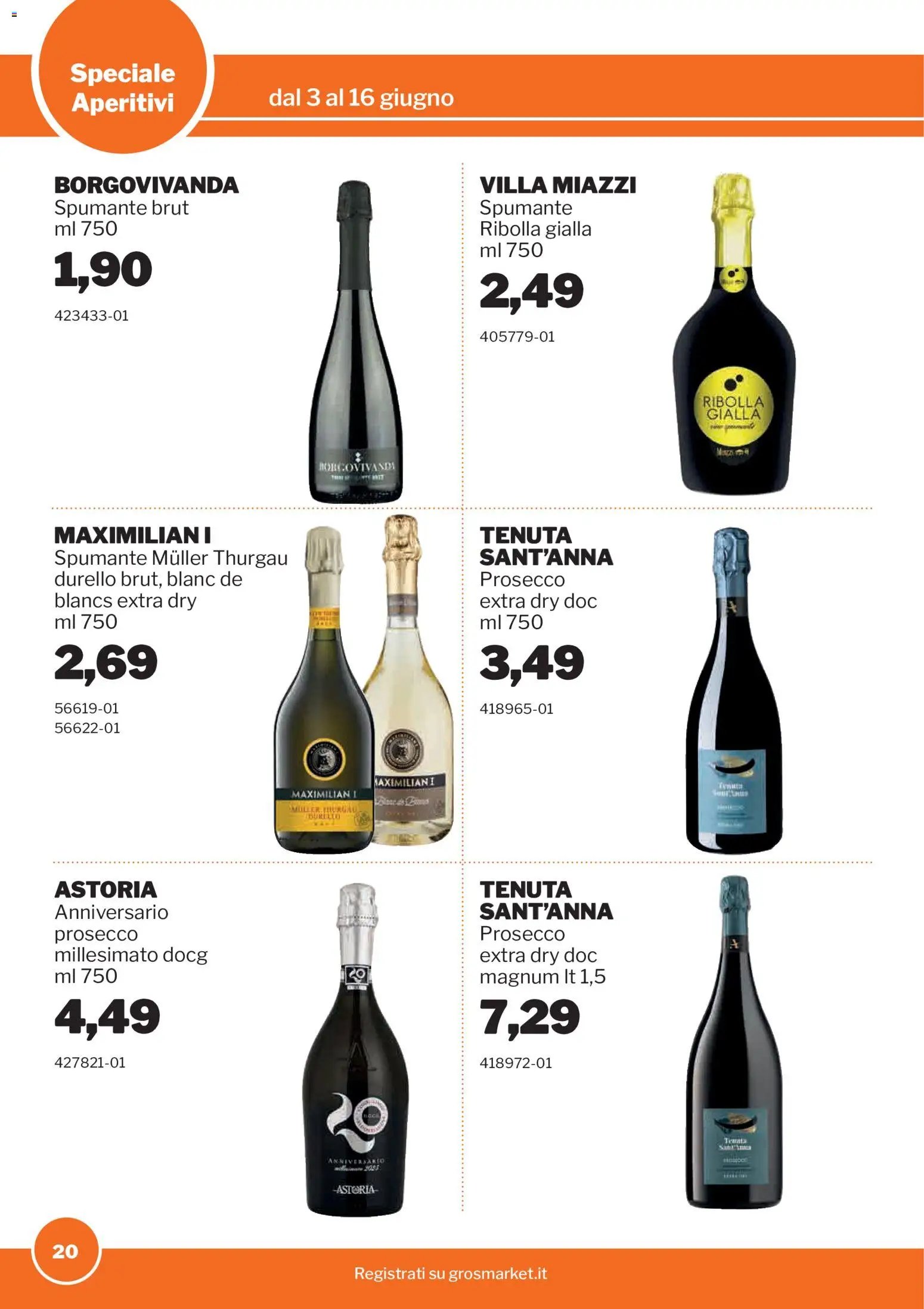 Sogegross volantino Aperitivi