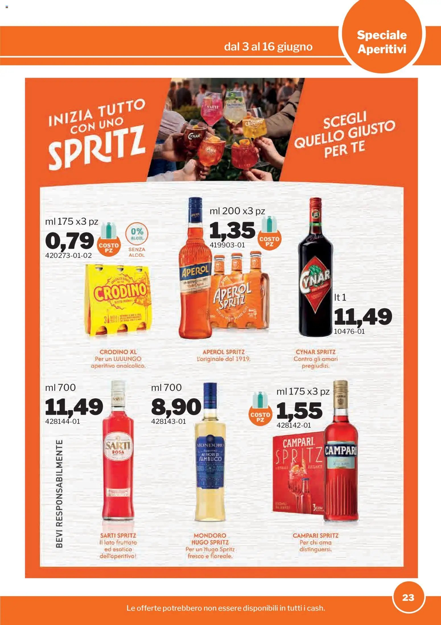Sogegross volantino Aperitivi