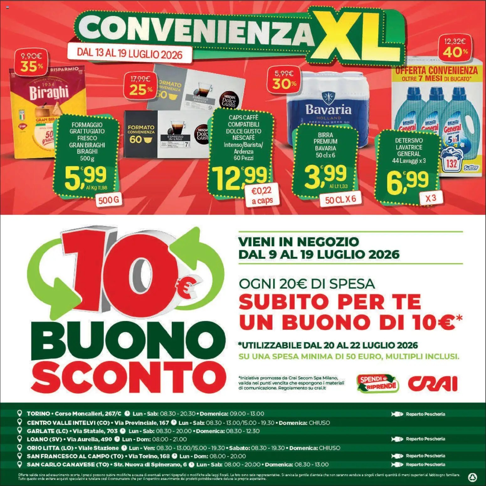 CRAI volantino Extra Torino