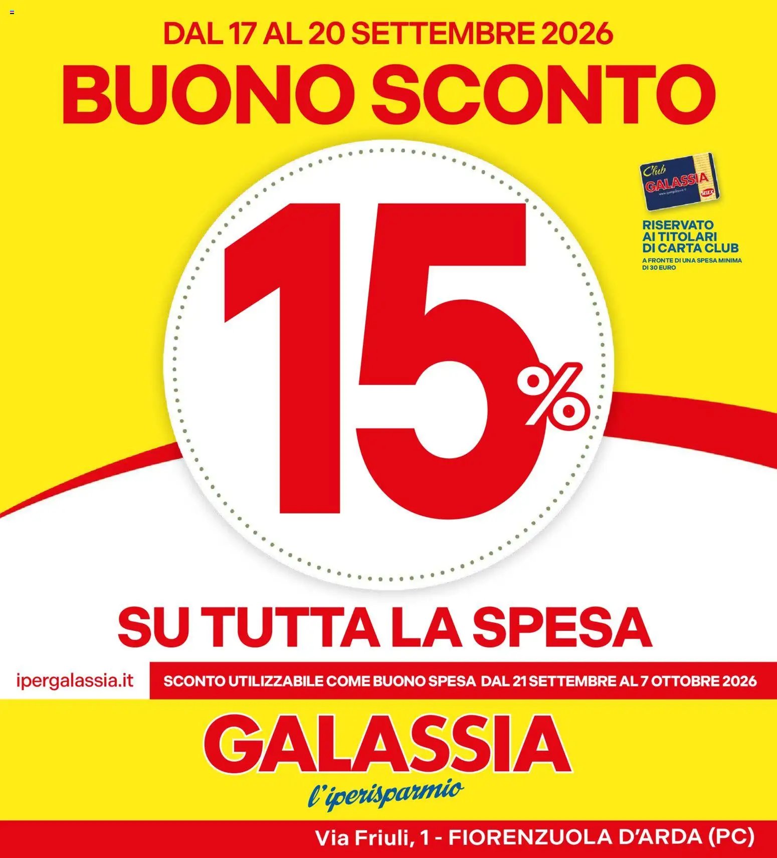 Galassia volantino Buono Sconto