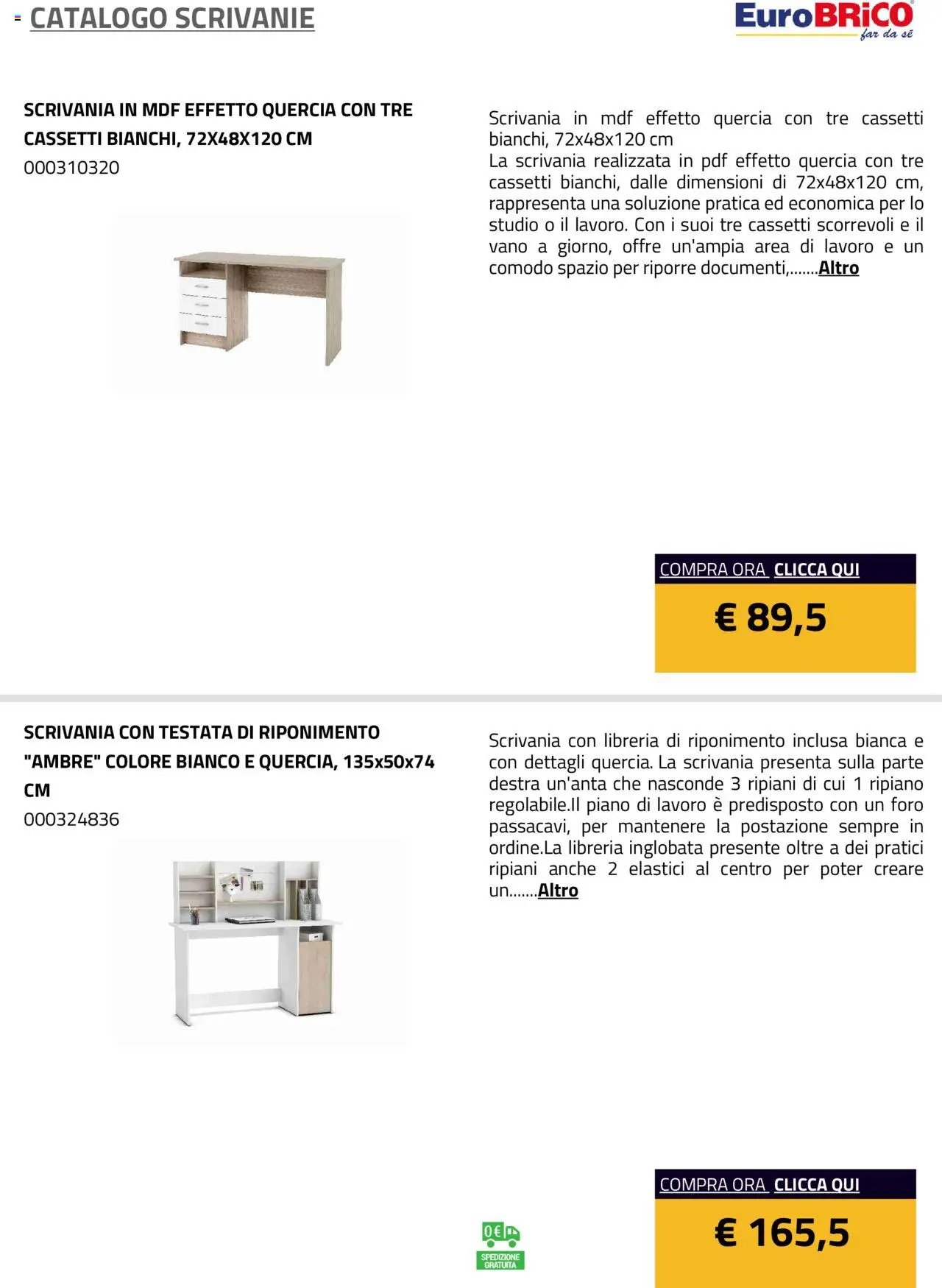 Eurobrico Scrivanie catalogo