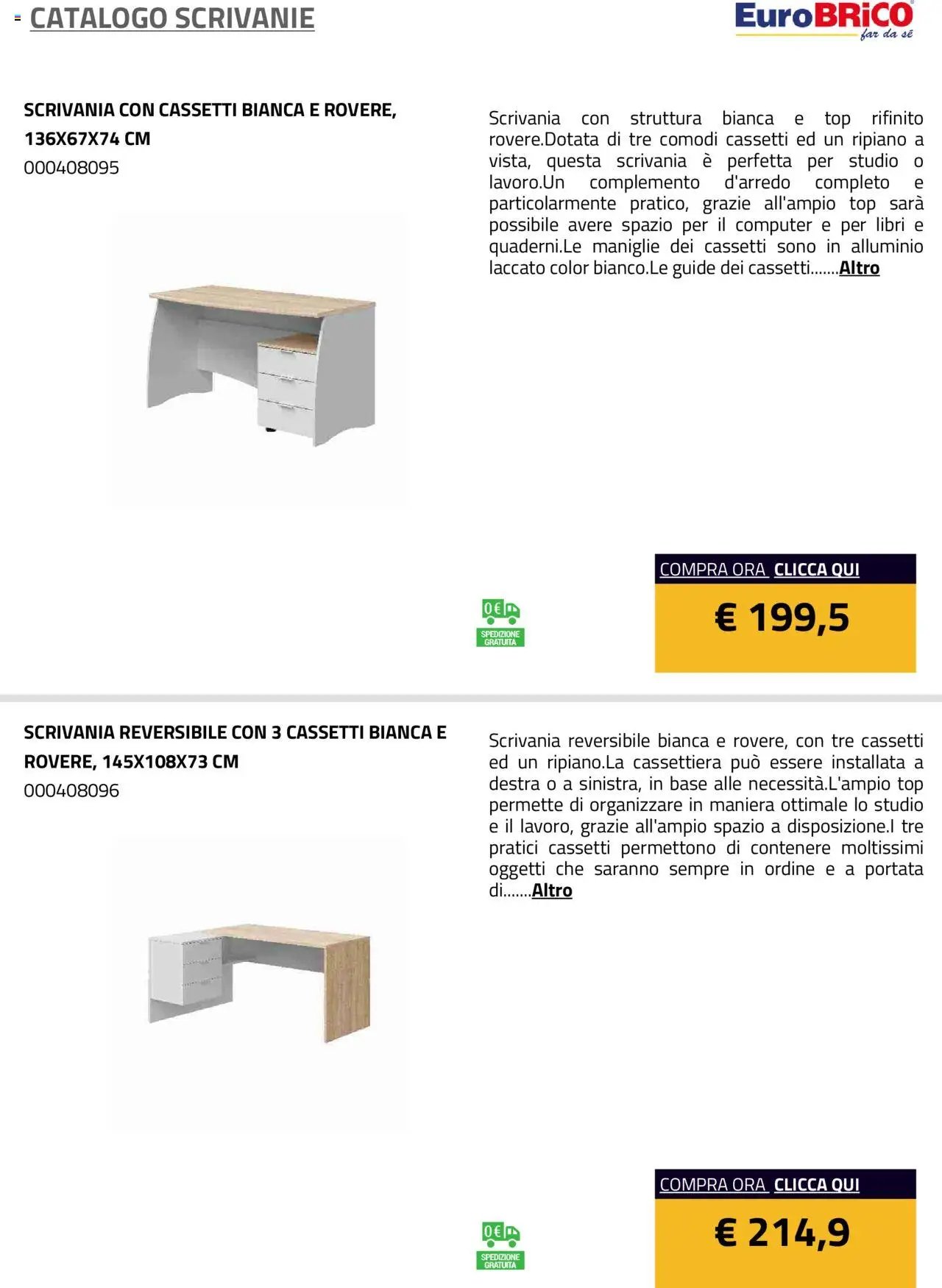 Eurobrico Scrivanie catalogo