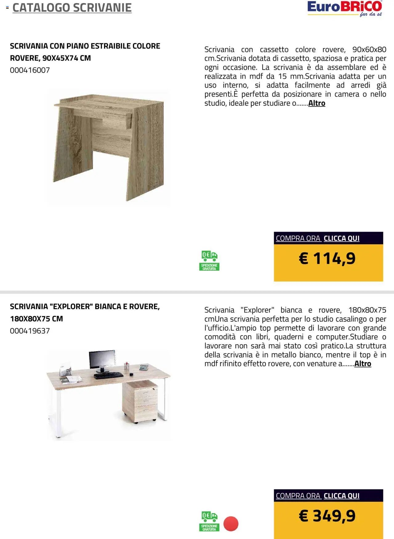 Eurobrico Scrivanie catalogo