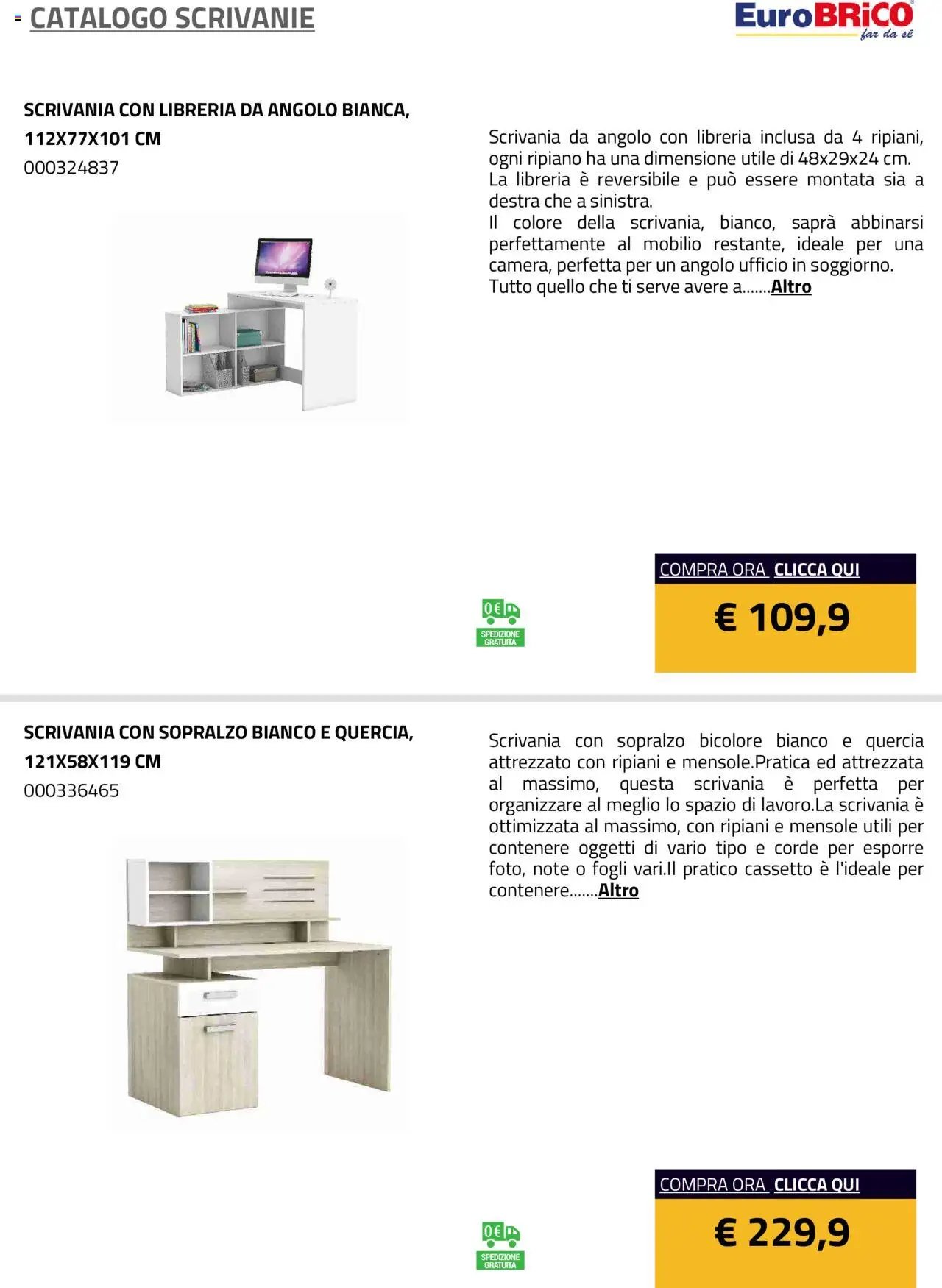 Eurobrico Scrivanie catalogo