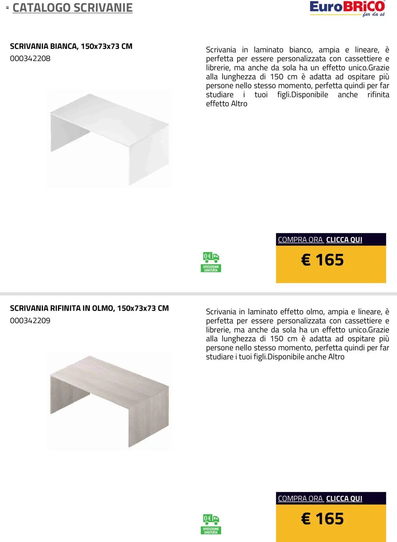 Eurobrico Scrivanie catalogo