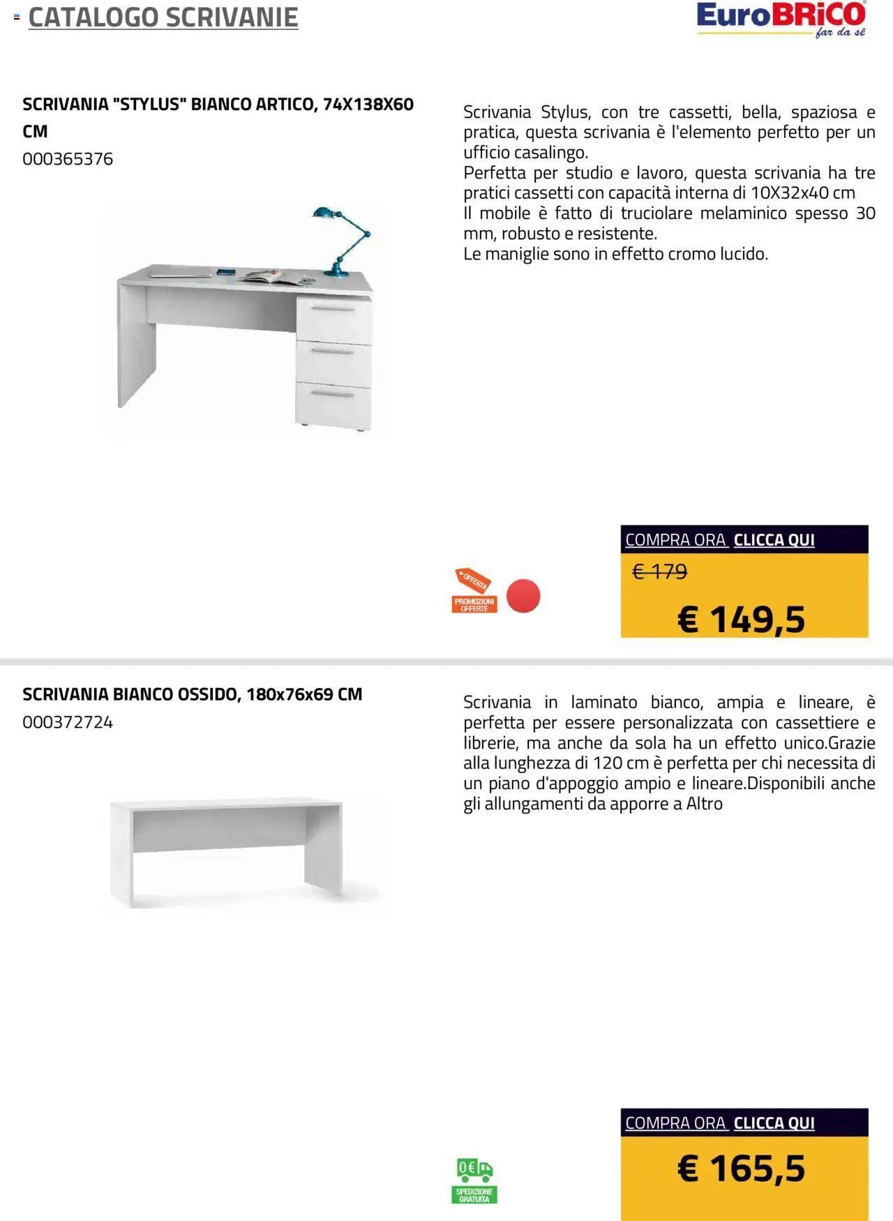 Eurobrico Scrivanie catalogo
