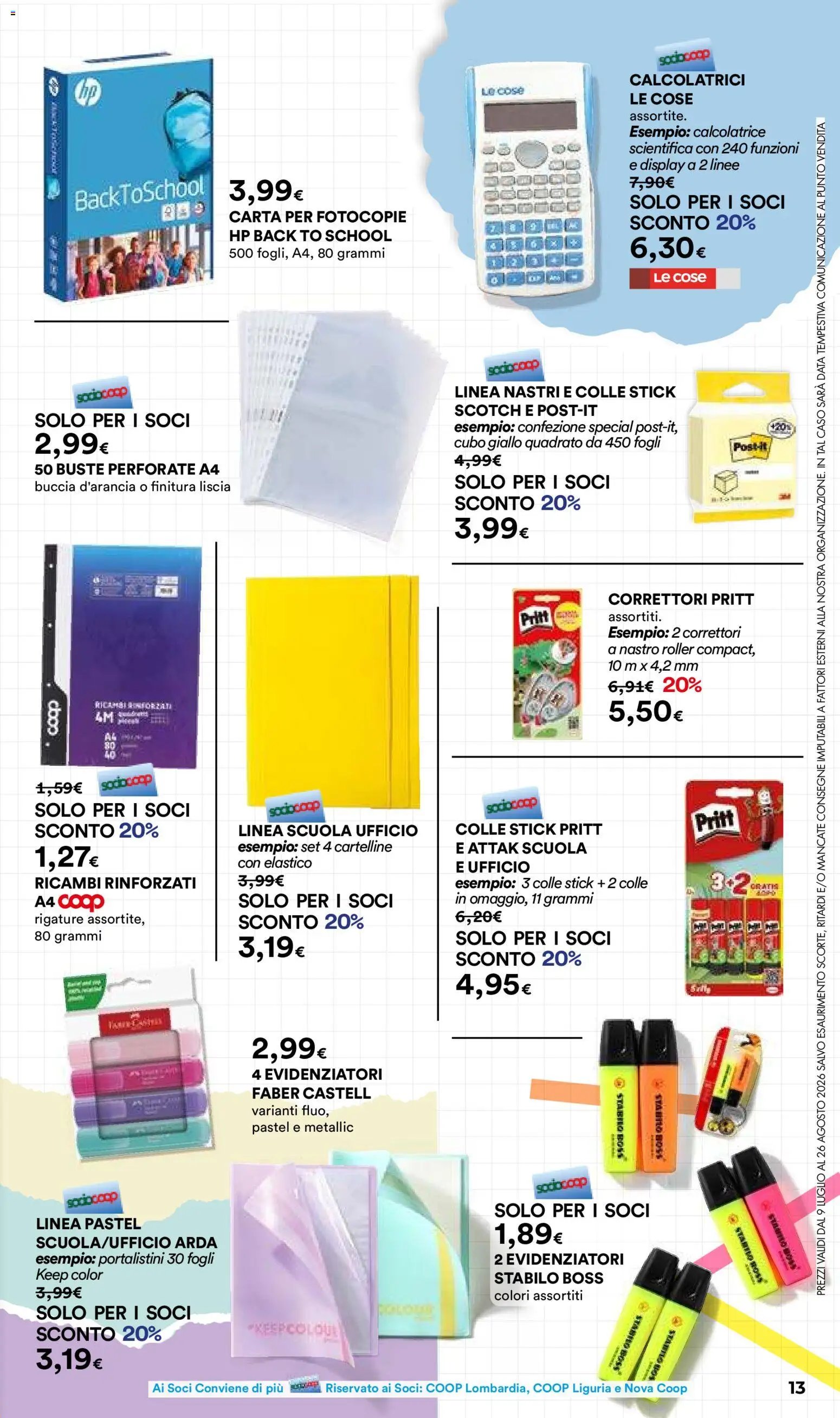 Ipercoop volantino Scuola Milano