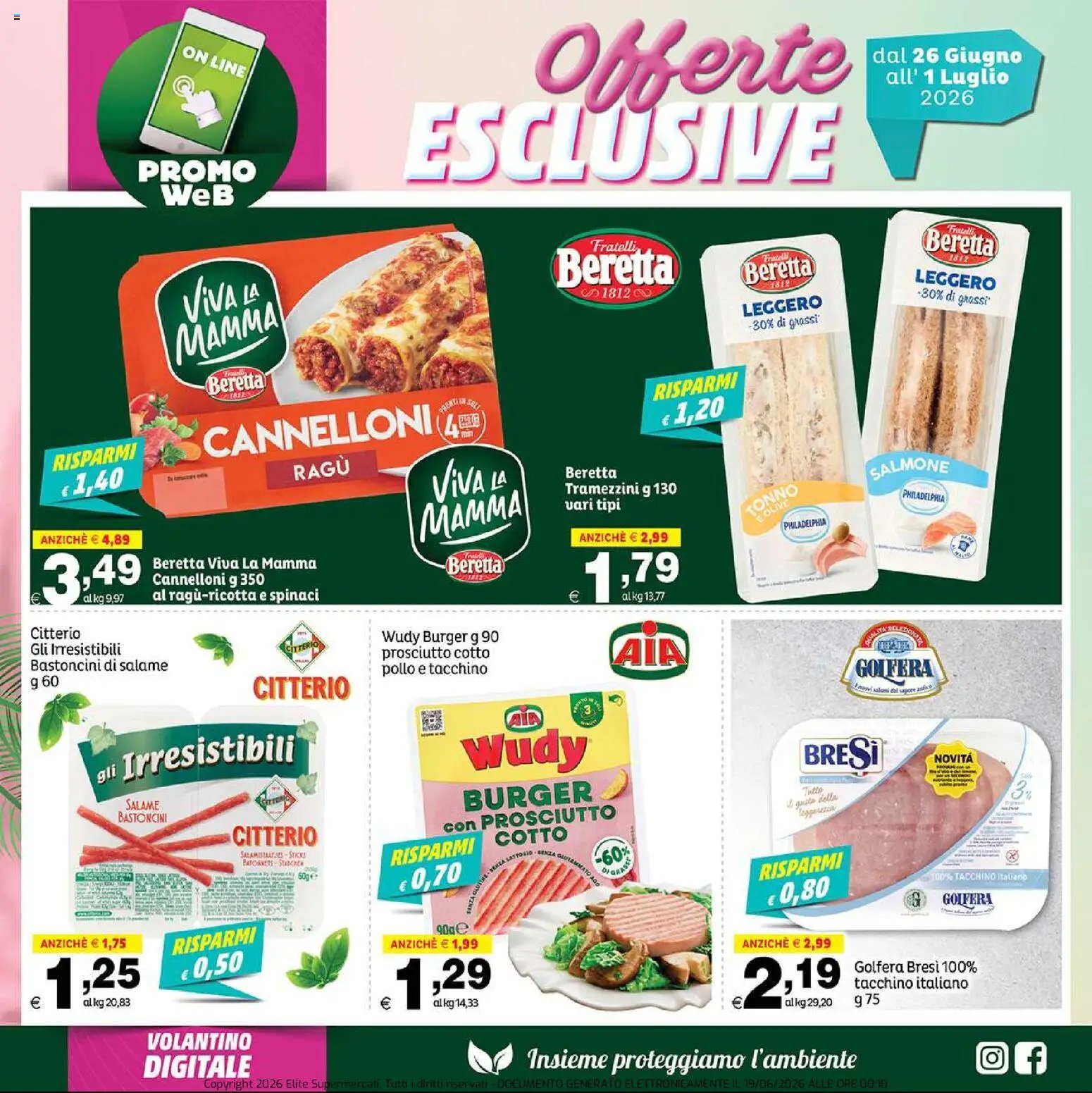 Elite Supermercati volantino Promo Web