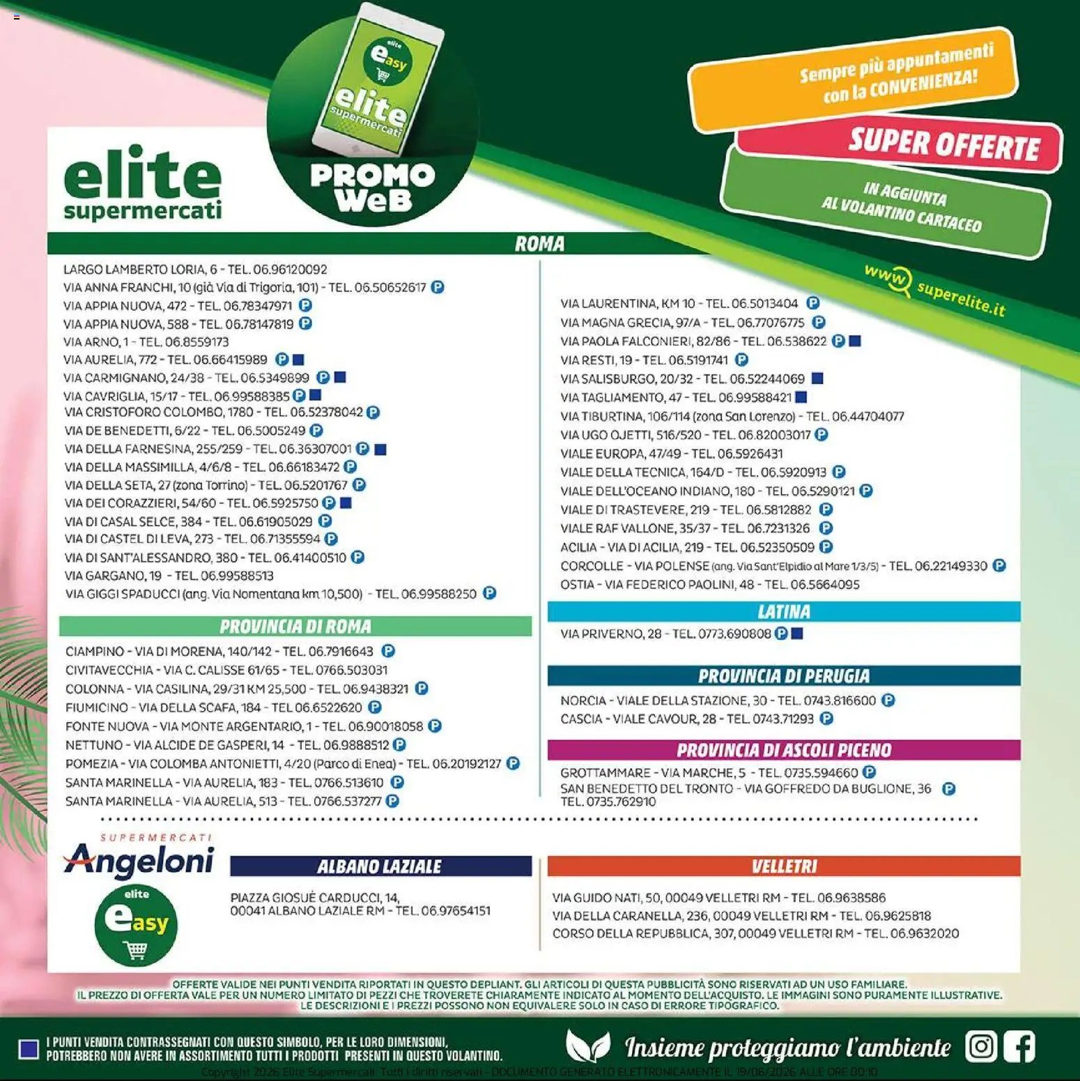 Elite Supermercati volantino Promo Web