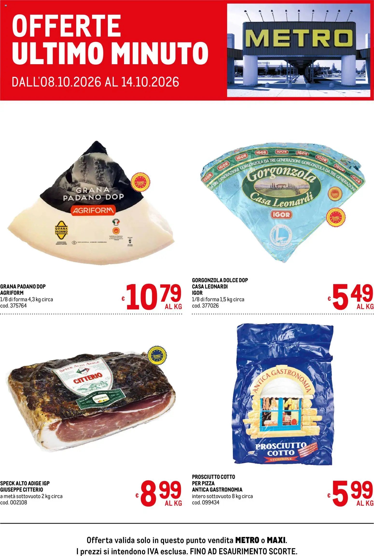 Metro volantino Offerte ultimo minuto