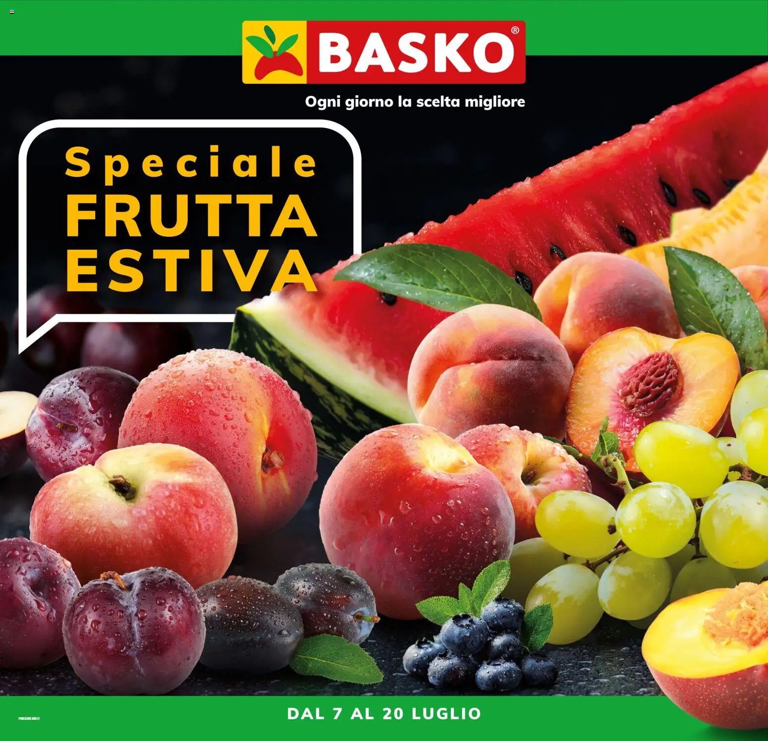 Basko volantino Frutta Estiva