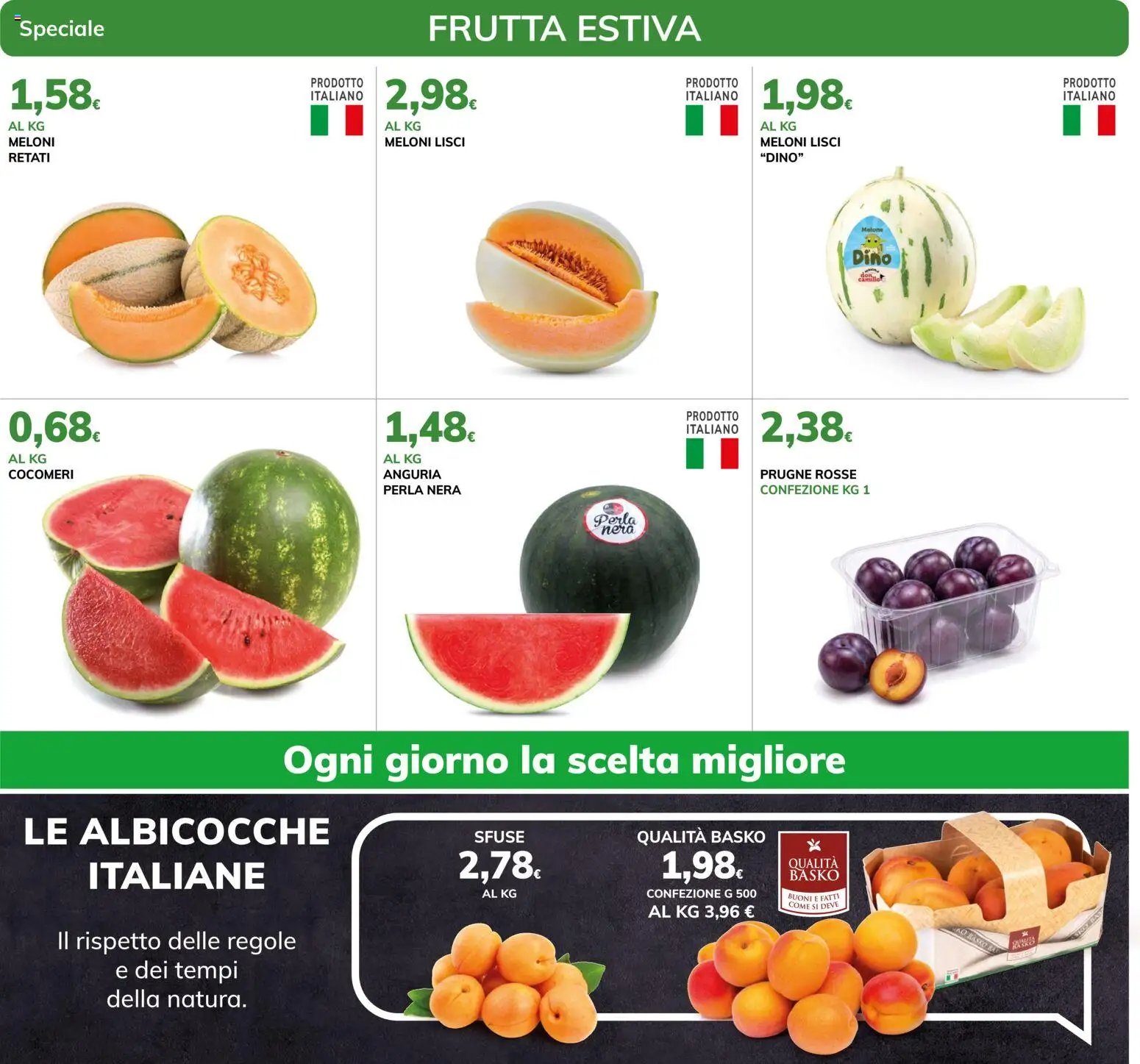 Basko volantino Frutta Estiva