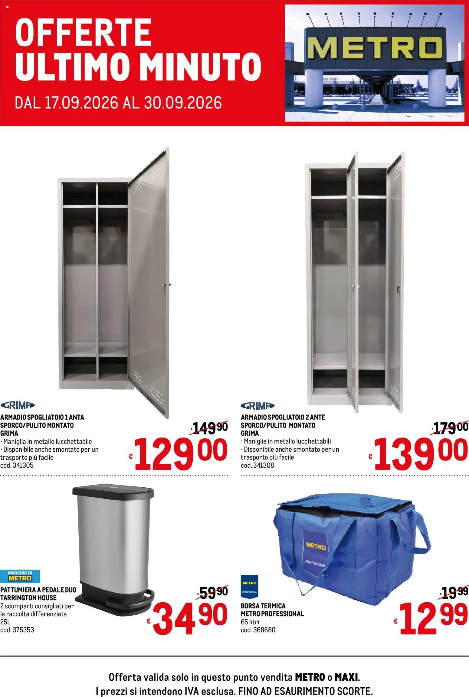Metro volantino Offerte ultimo minuto