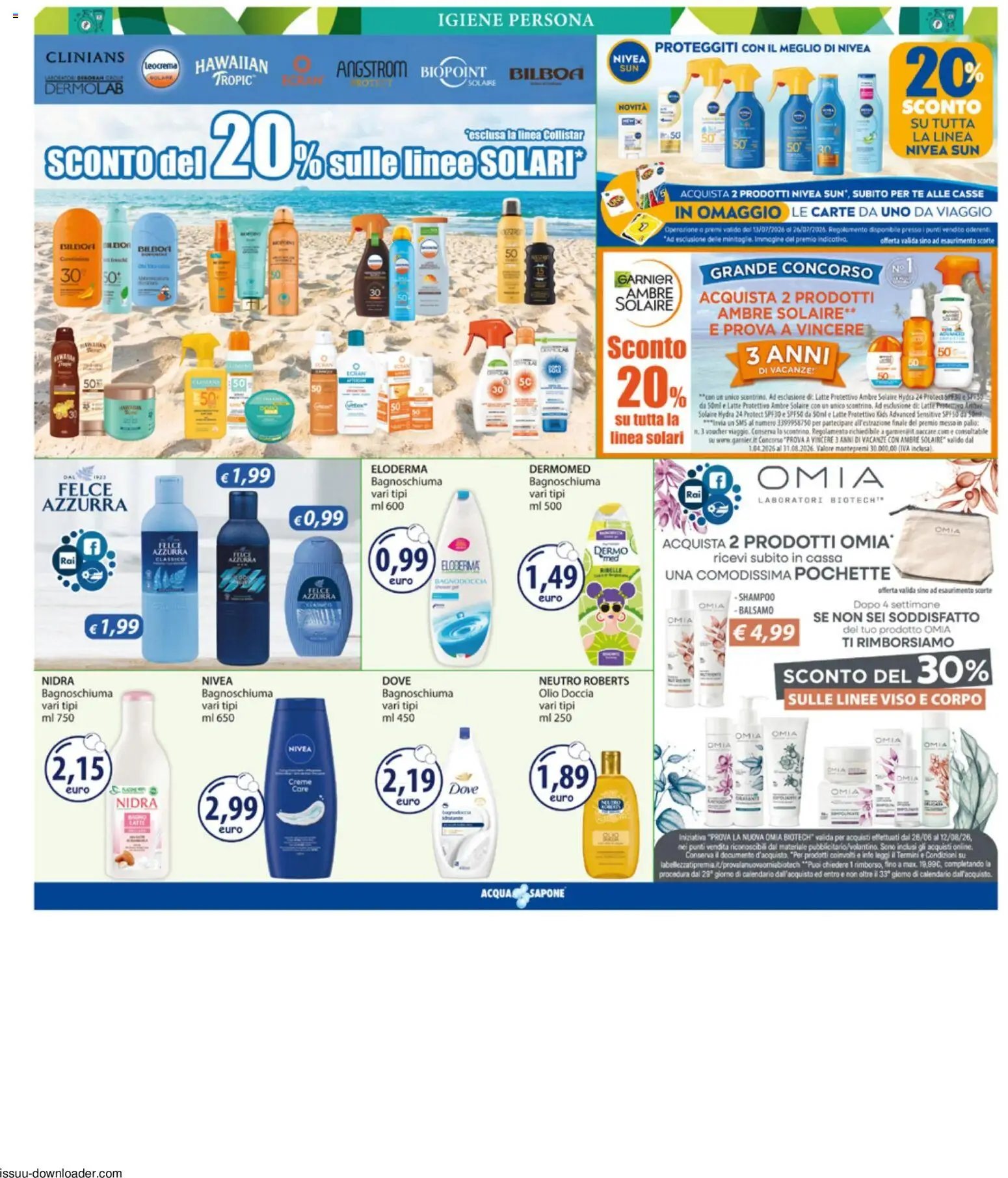 Acqua e Sapone volantino Barcellona
