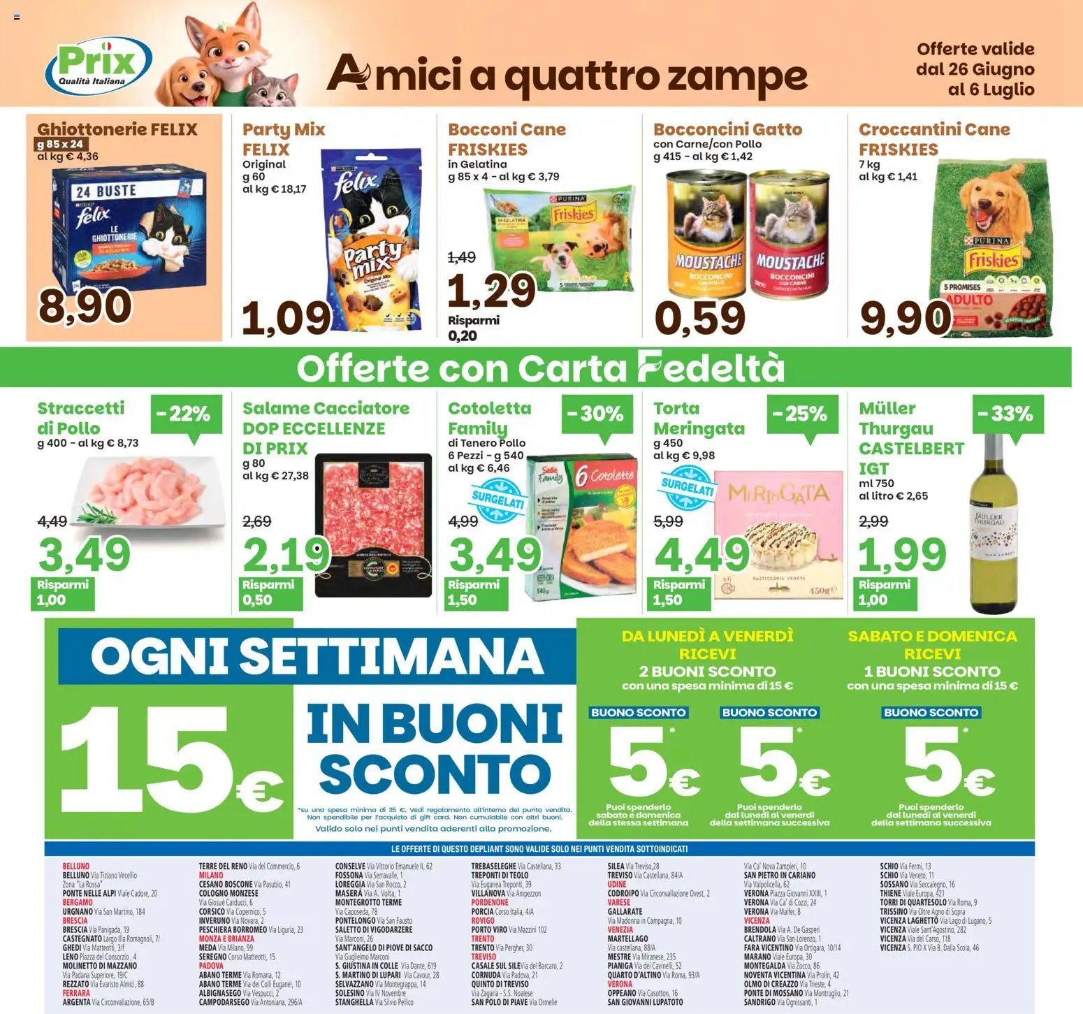 Prix volantino Verona