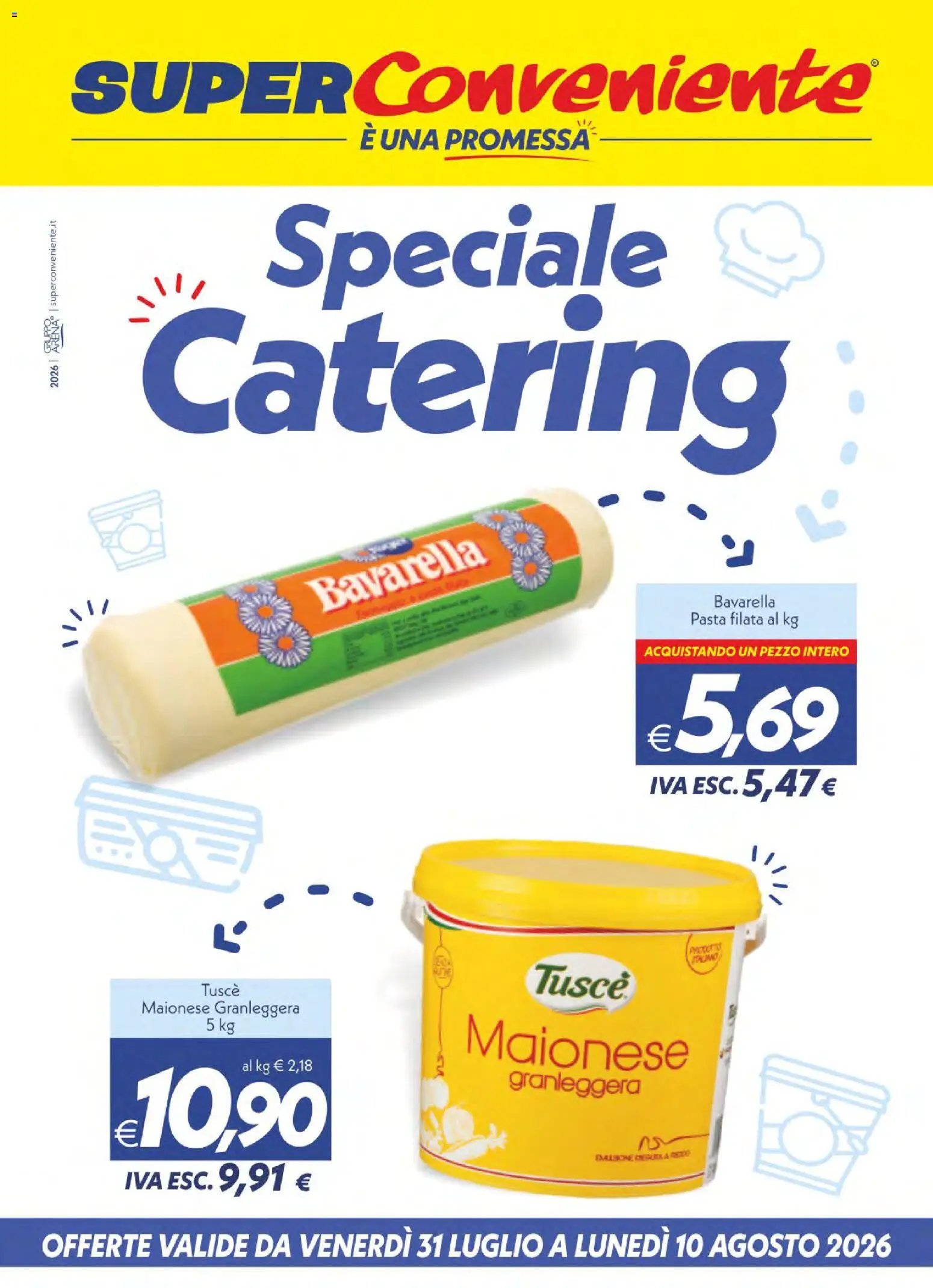 SuperConveniente volantino Catering Enna, Misterbianco