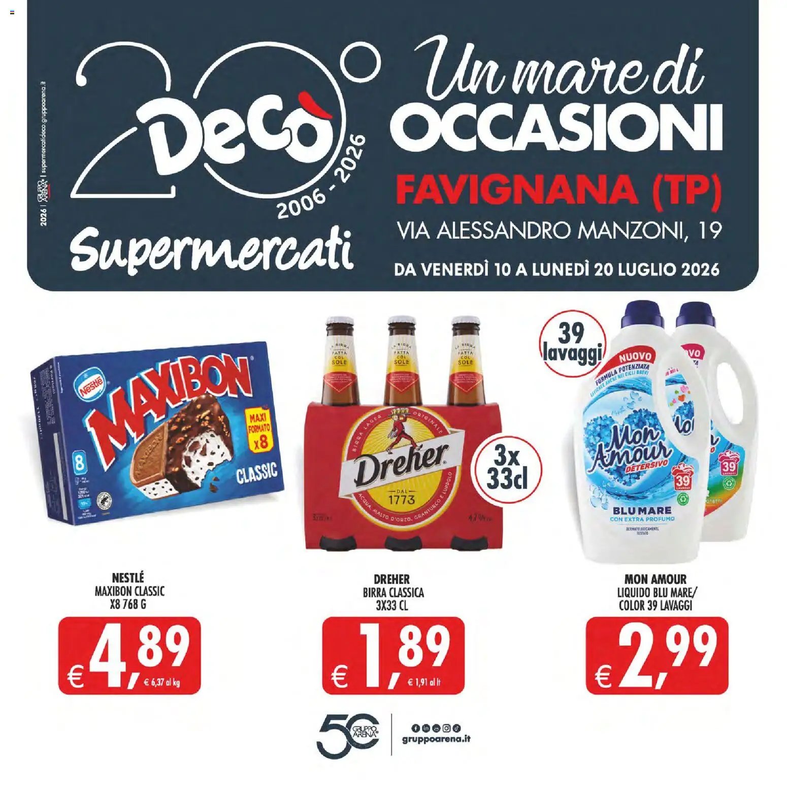 Decò volantino Supermercati Favignana