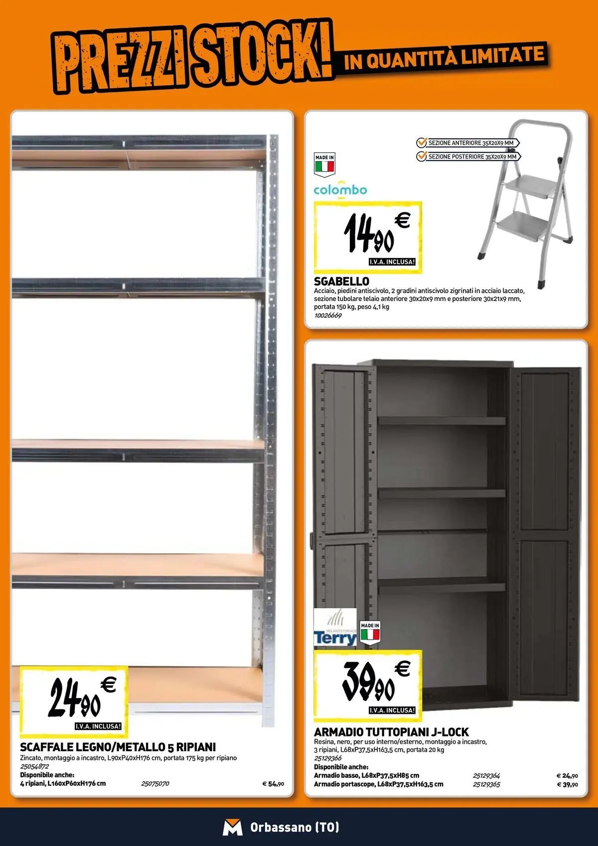 TECNOMAT - Straordinari prezzi stock!